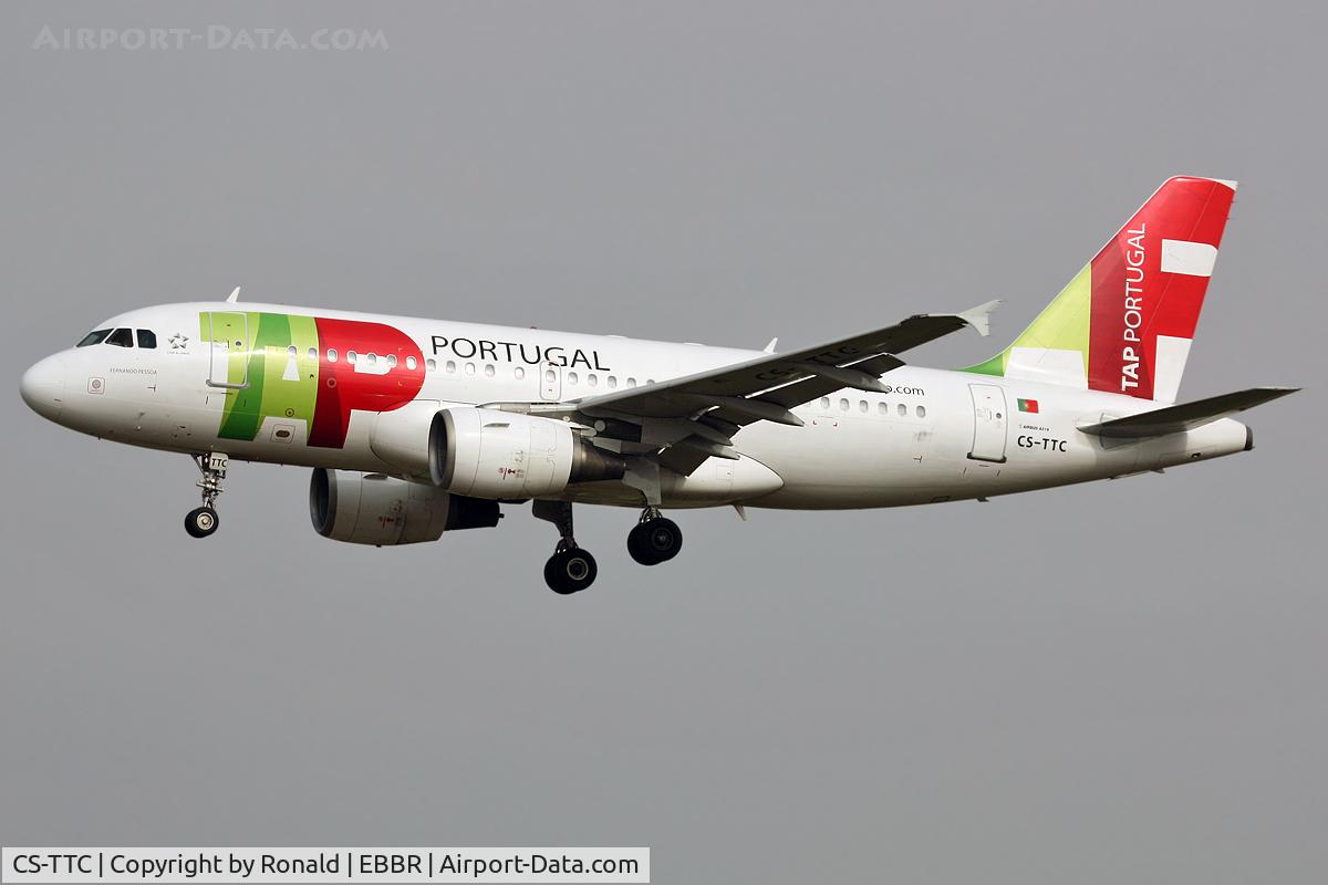 CS-TTC, 1997 Airbus A319-111 C/N 763, at bru