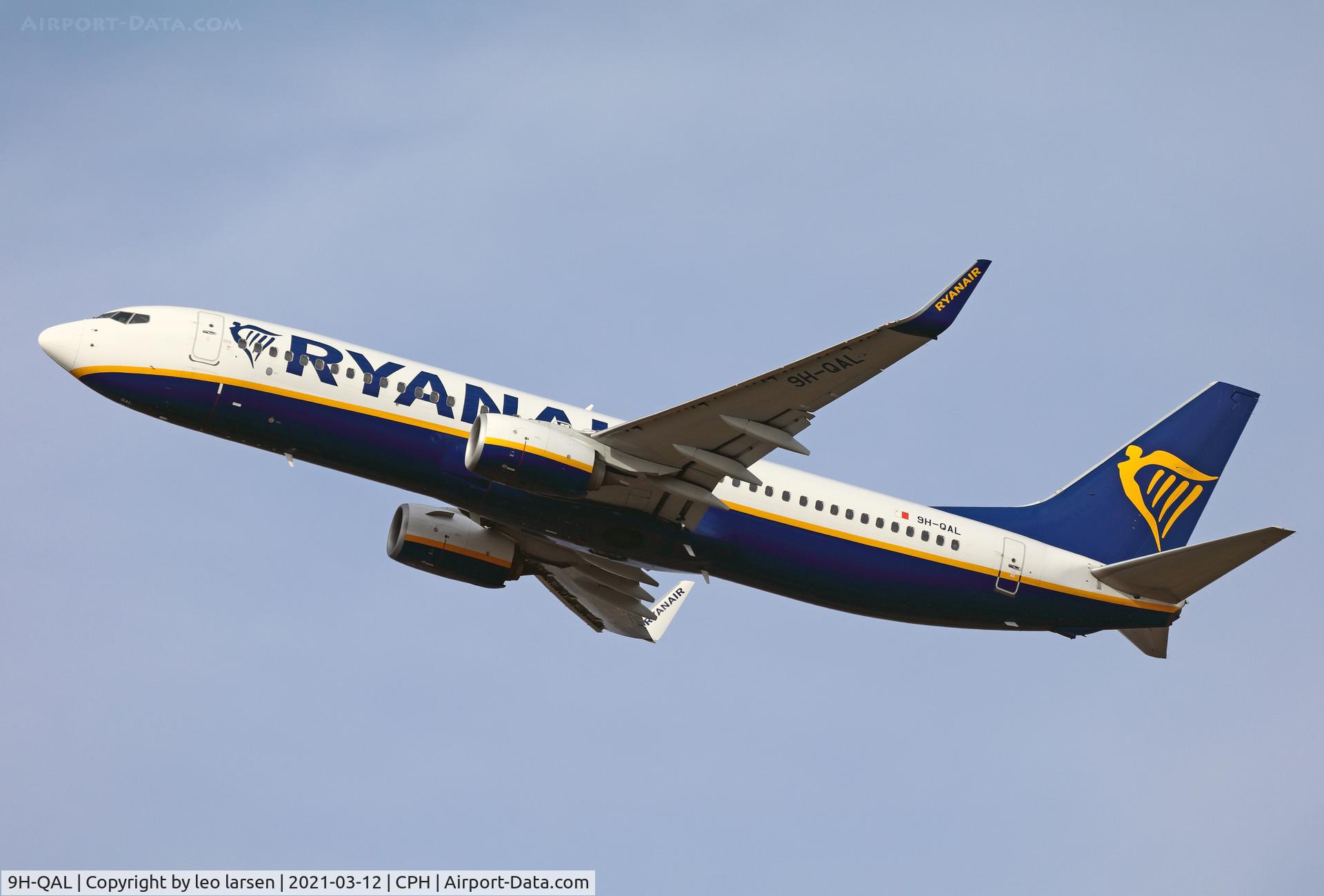 9H-QAL, 2017 Boeing 737-8AS C/N 44790, Copenhagen 12.3.2021