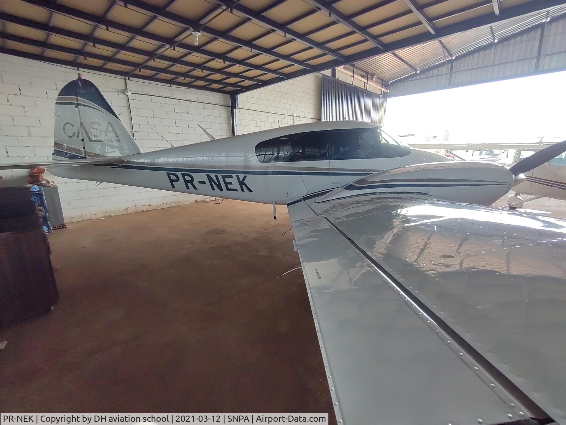 PR-NEK, 1957 Piper PA-23-160 Apache C/N 23-1214, White with gold and blue stripes, with a 