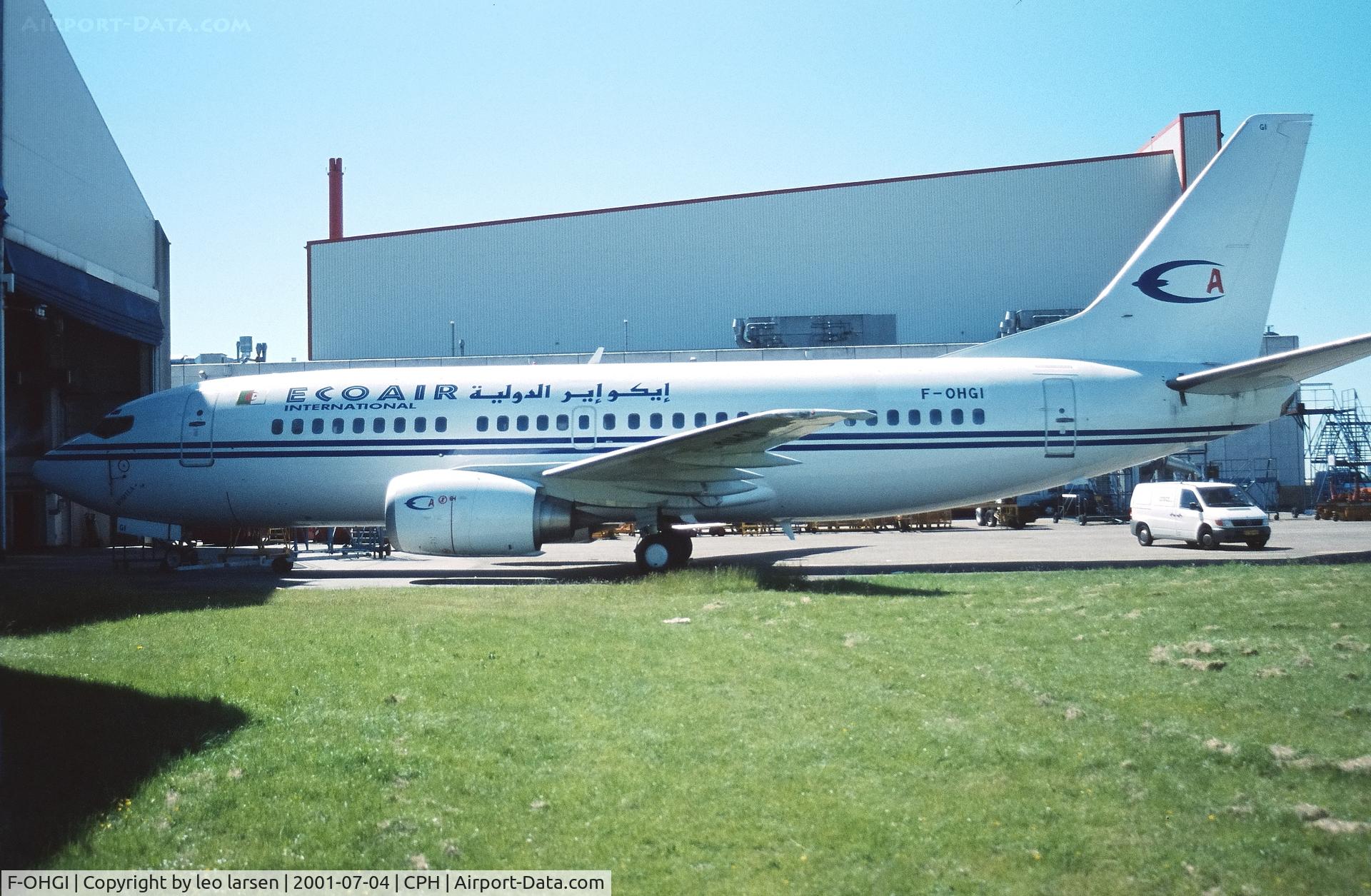 F-OHGI, 1986 Boeing 737-306 C/N 23543, Copenhagen 4.7.2001