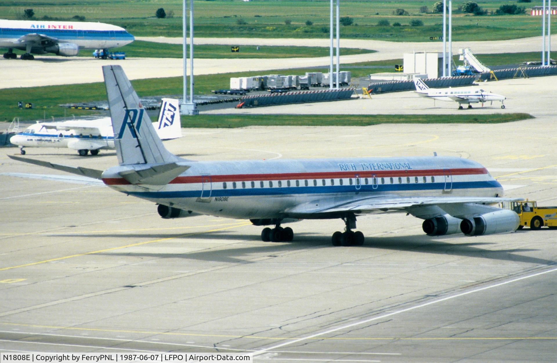N1808E, 1969 Douglas DC-8-62 C/N 46105, Rich DC-8-62 in Orly