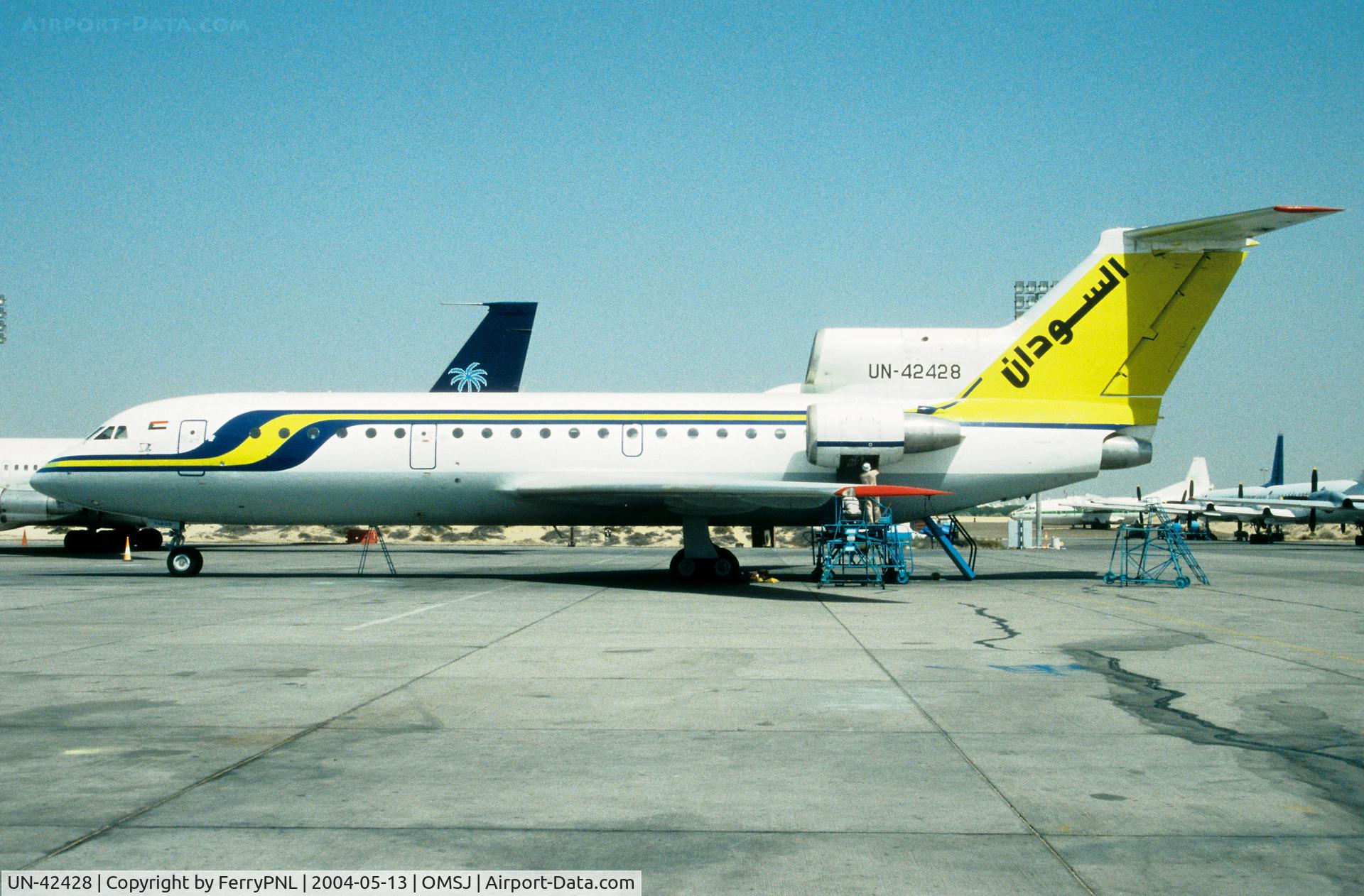 UN-42428, 1993 Yakovlev Yak-42D C/N 4520422306016, Sudan YAK42 being worked on