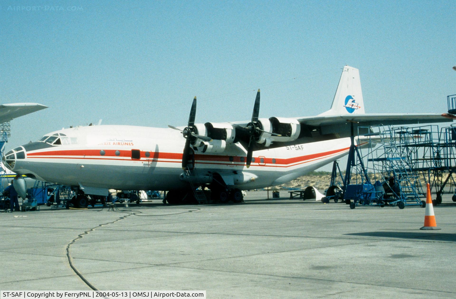 ST-SAF, Antonov An-12BK C/N 00347606, Sanit Airlines AN12. Crashed October 05th 2004.