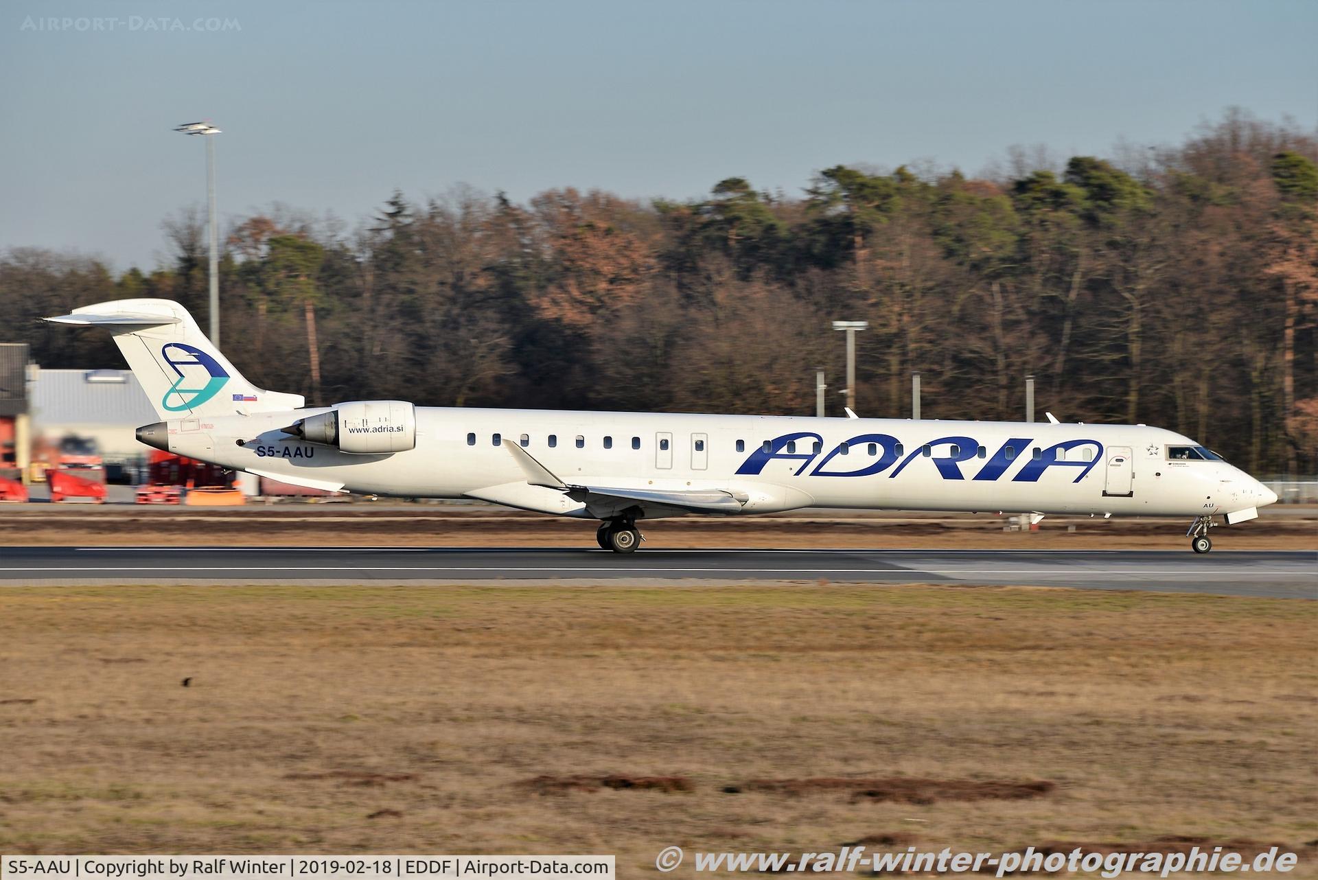 S5-AAU, 2012 Bombardier CRJ-900 (CL-600-2D24) C/N 15283, Bombardier CL-600-2D24 CRJ-900 - JP ADR Adria Airways - 15283 - S5-AAU - 18.02.2019 - FRA