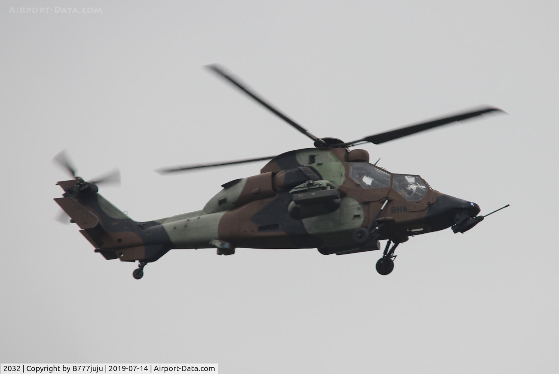2032, Eurocopter EC-665 Tigre HAP C/N 2032, during French Parade over Paris