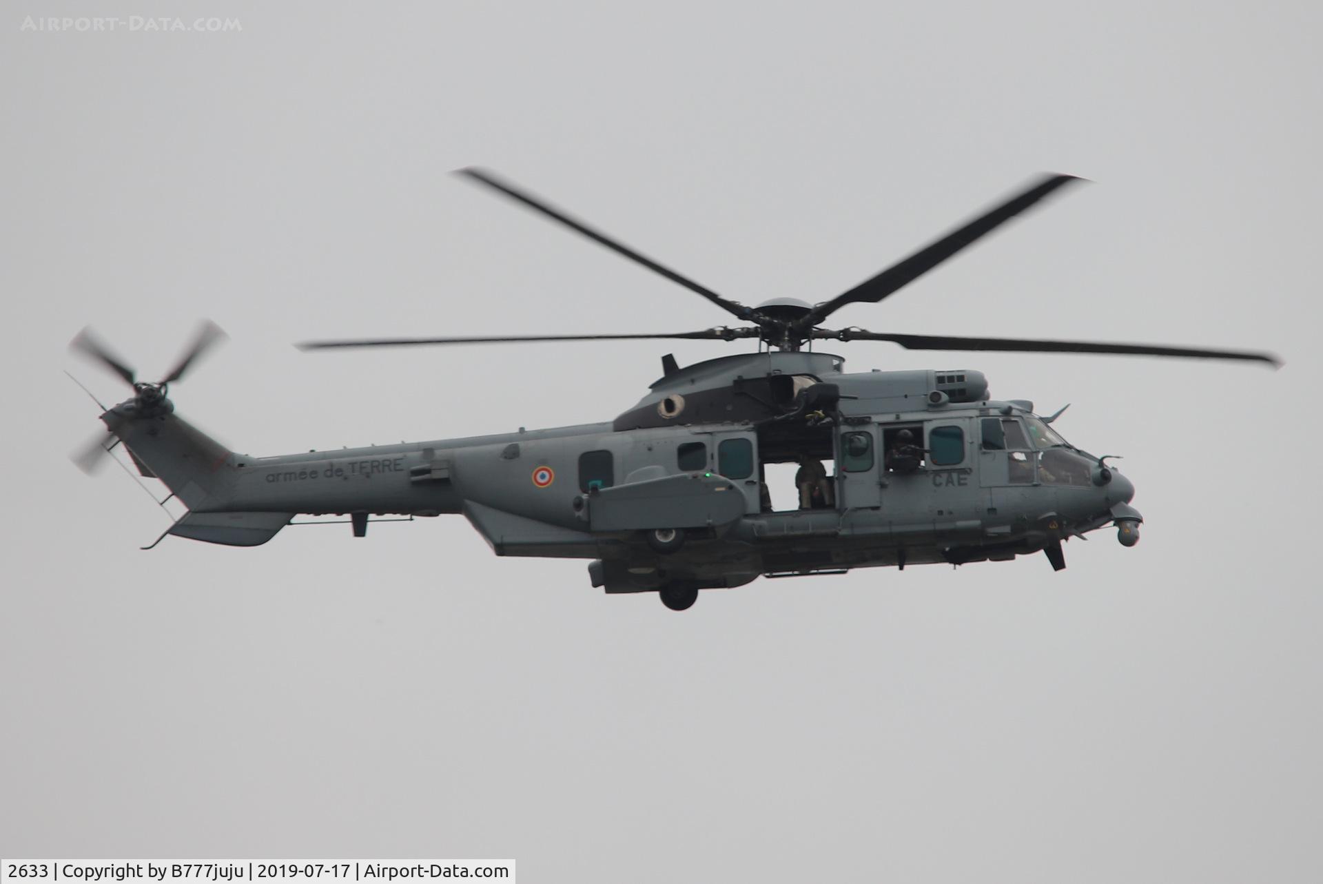 2633, Eurocopter EC-725AP Cougar C/N 2633, during French Parade over Paris