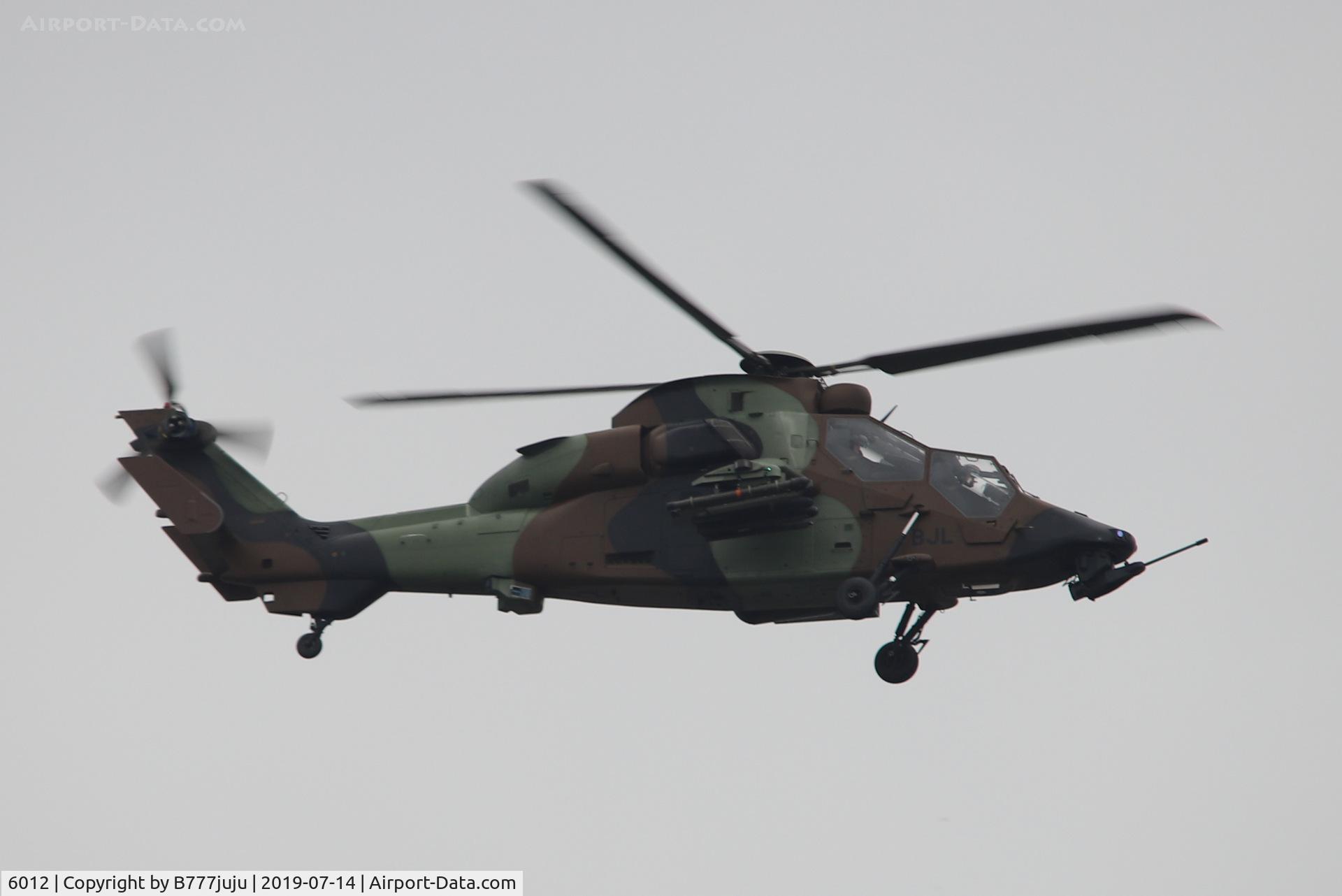 6012, Eurocopter EC-665 Tigre HAD C/N 6012, during French Parade over Paris