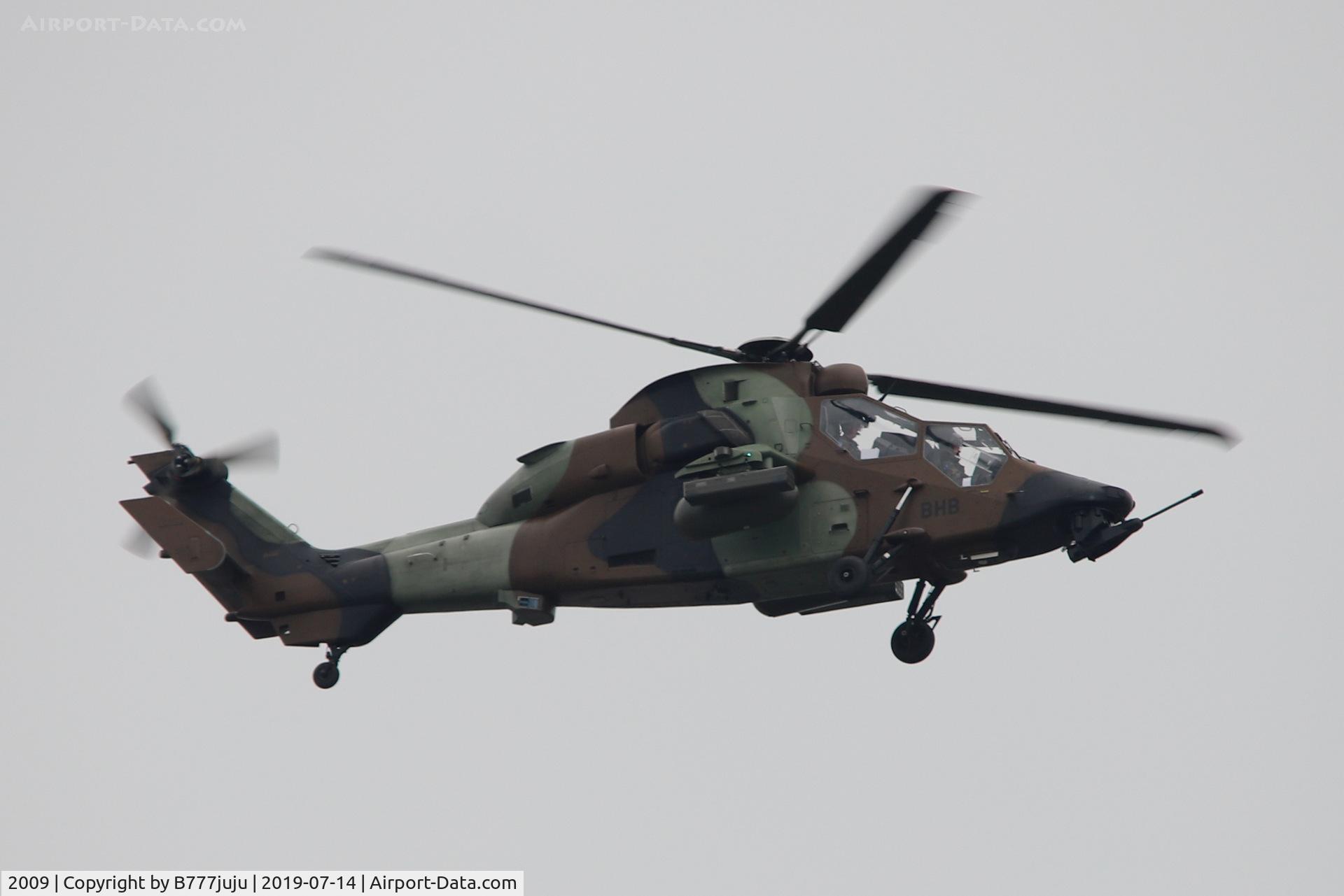 2009, Eurocopter EC-665 Tigre HAP C/N 2009, during French Parade over Paris