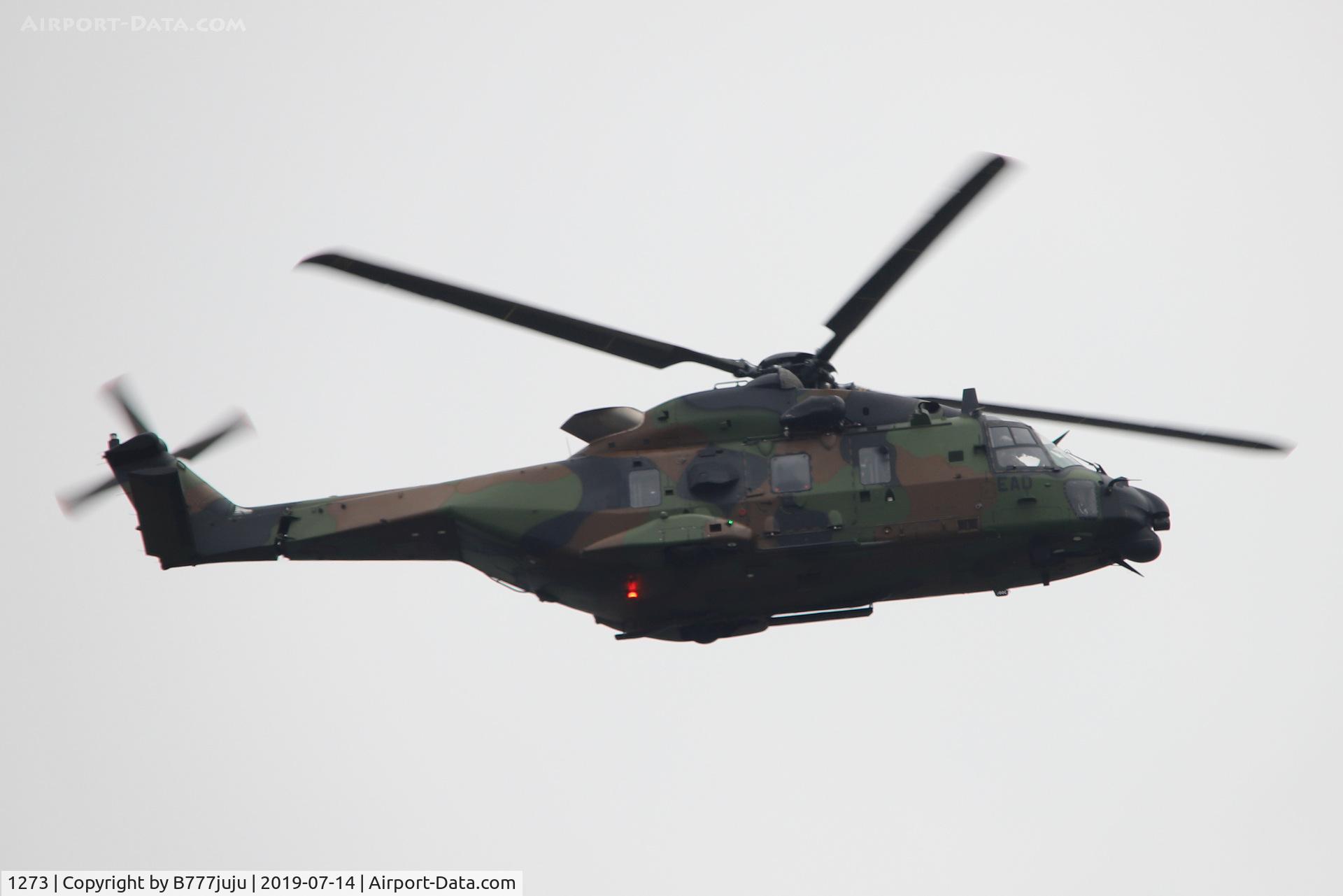 1273, 2012 NHI NH-90 TTH Caiman C/N 1273, during French Parade over Paris
