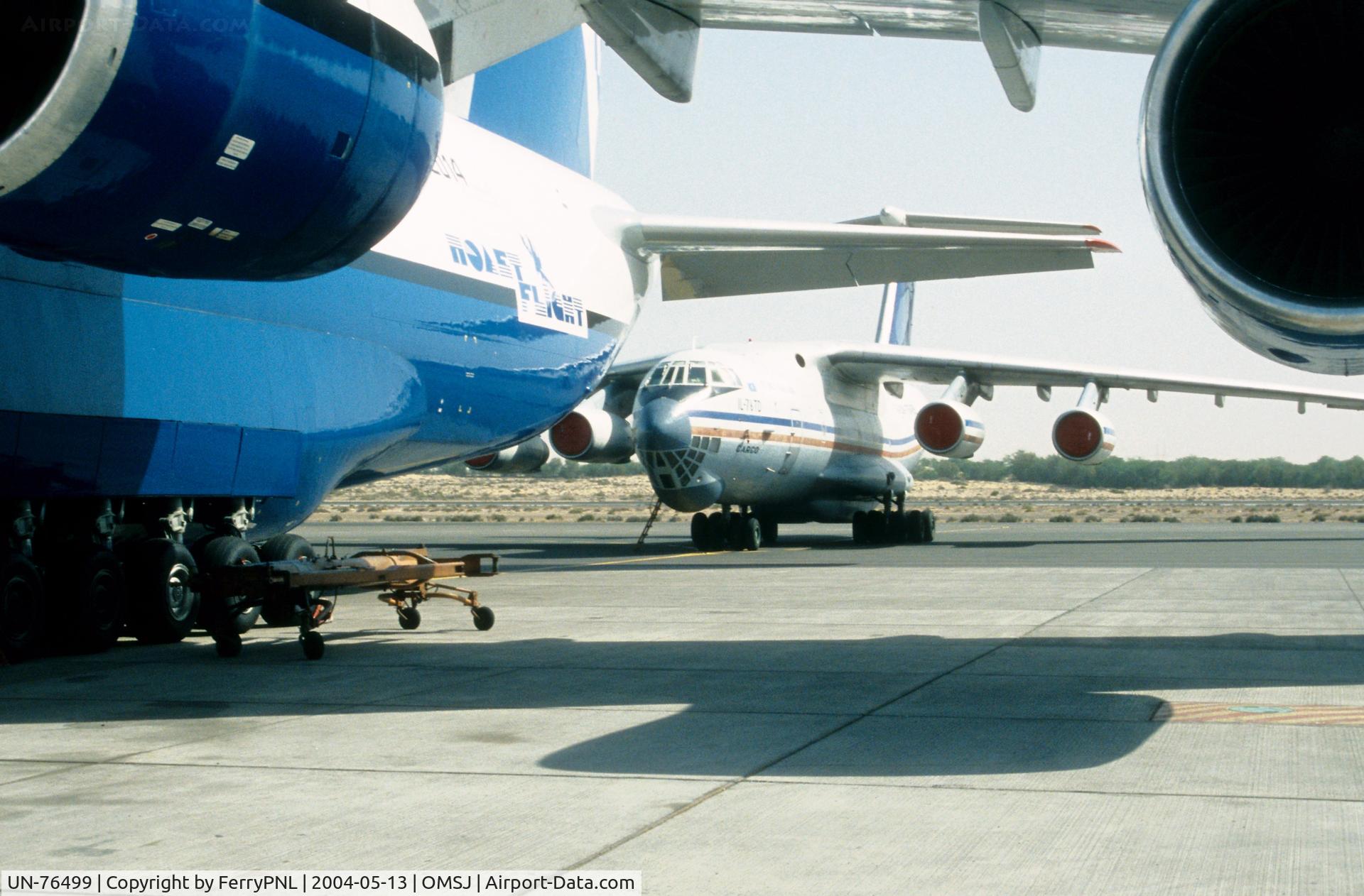UN-76499, Ilyushin Il-76TD C/N 0023441186, Euro-Asia Air Il76 hiding behind Polet An124
