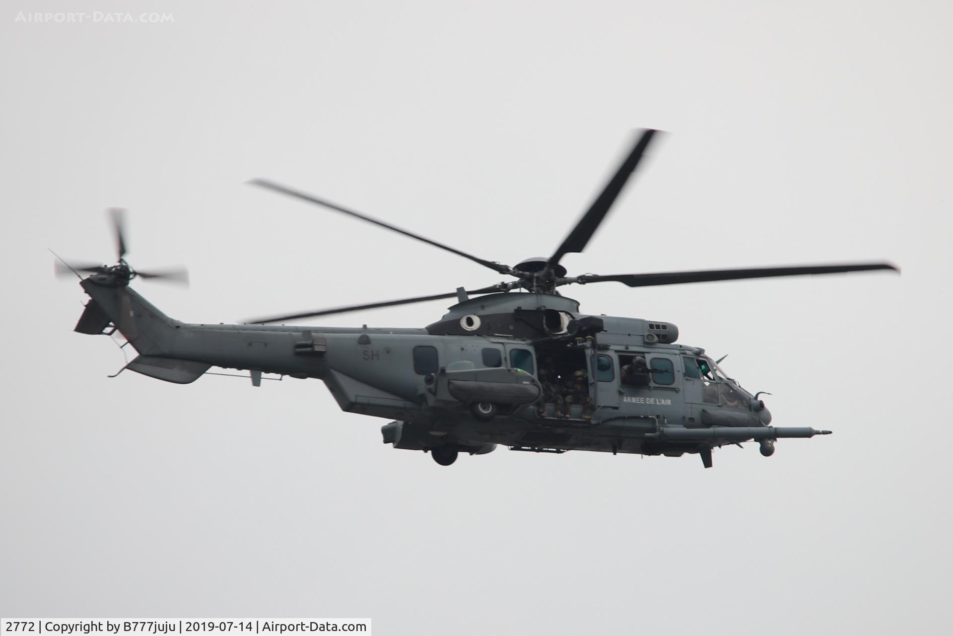 2772, Eurocopter EC-725R2 Caracal C/N 2772, during French Parade over Paris