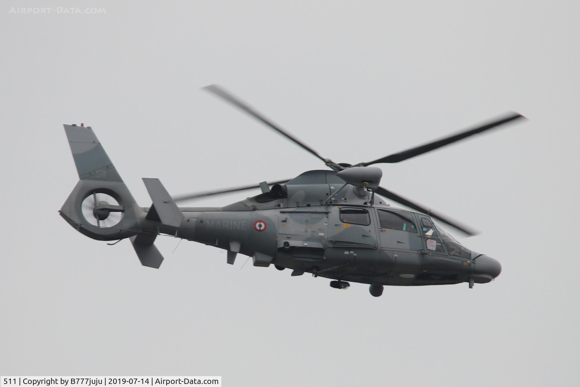 511, Eurocopter AS-565SA Panther C/N 6511, during French Parade over Paris