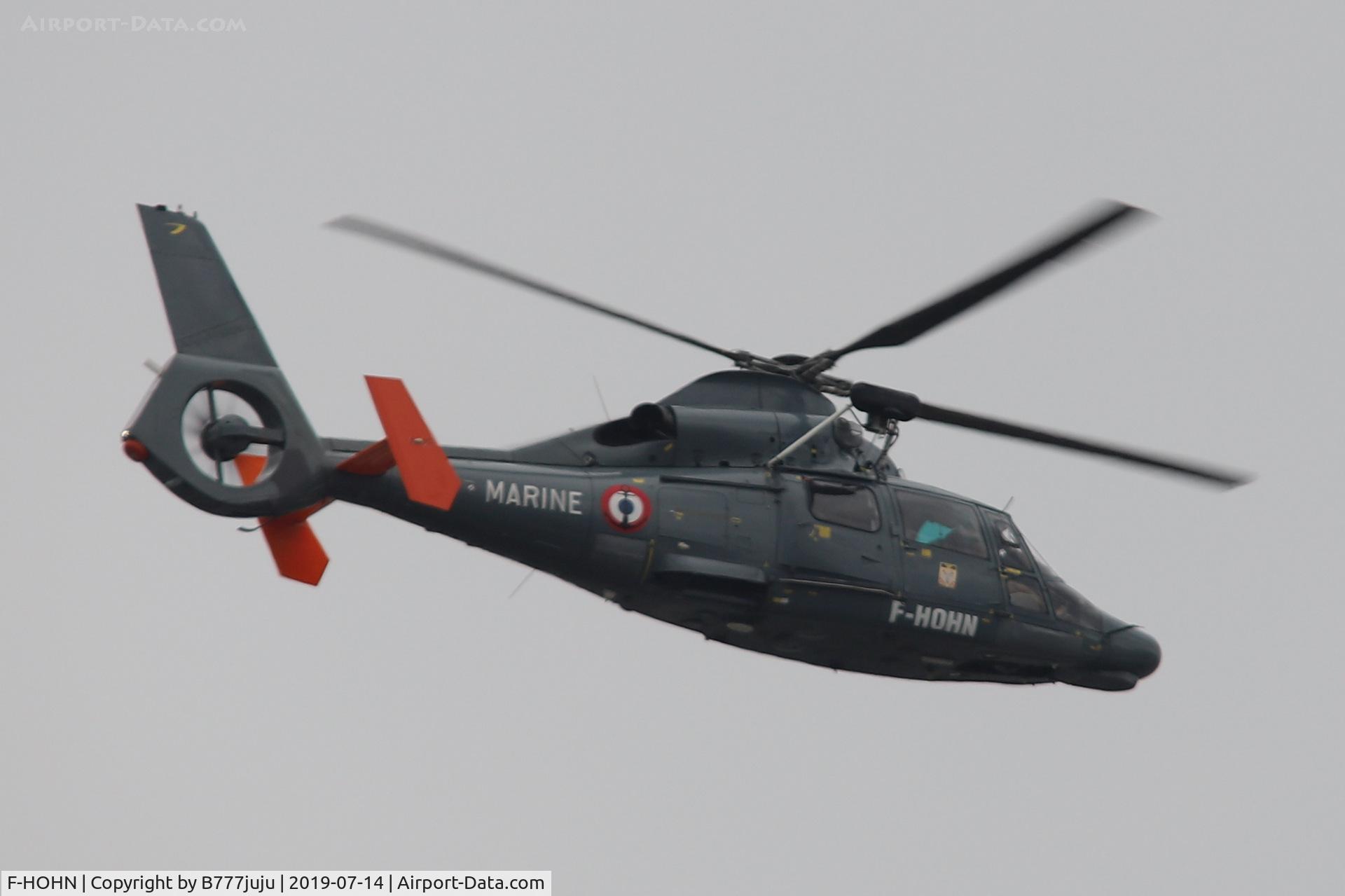 F-HOHN, 2008 Eurocopter AS-365N-3 Dauphin 2 C/N 6809, during French Parade over Paris