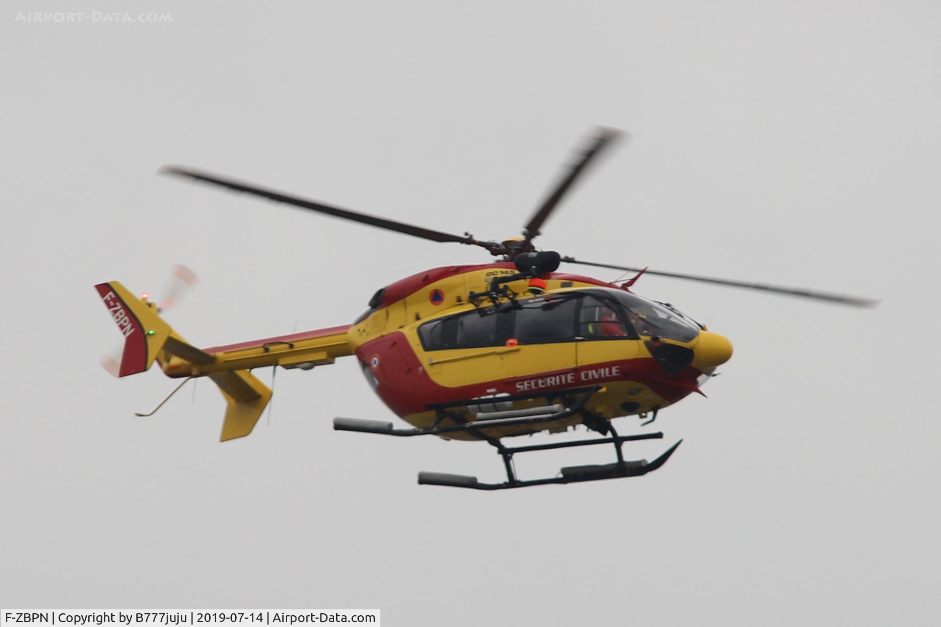 F-ZBPN, Eurocopter-Kawasaki EC-145 (BK-117C-2) C/N 9023, during French Parade over Paris