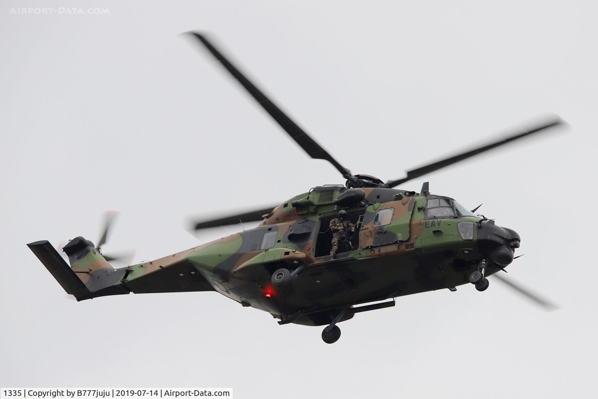 1335, NHI NH-90 TTH Caiman C/N 1335, during French Parade over Paris