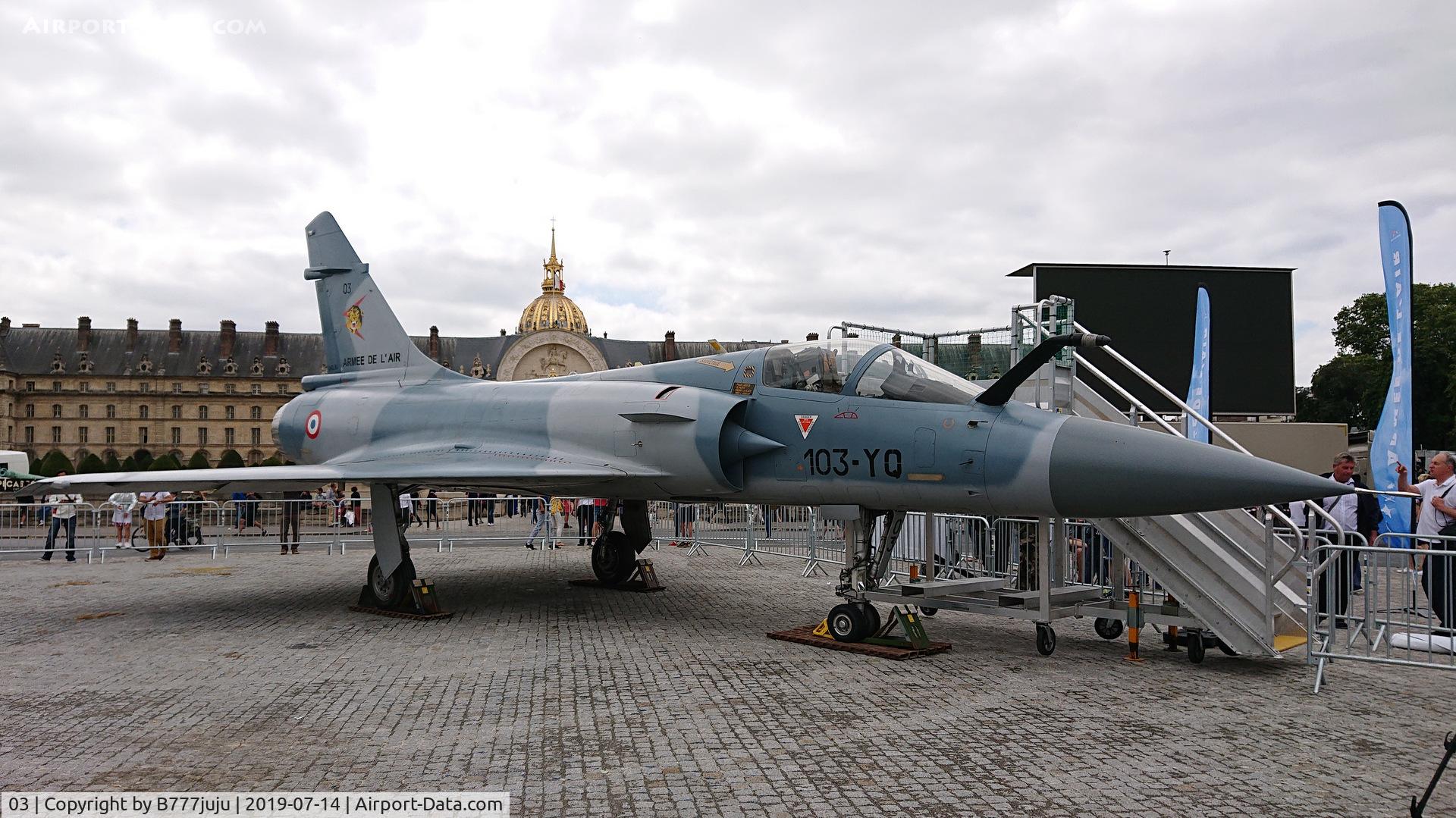 03, Dassault Mirage 2000C C/N 03, during French Parade over Paris