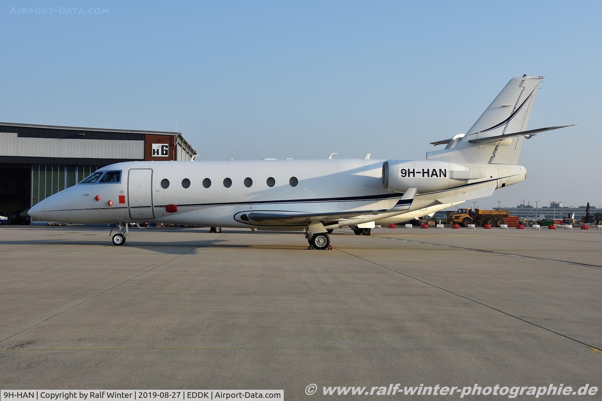 9H-HAN, 2008 Israel Aerospace Industries G200 C/N 200, Gulfstream G200 - Hyperion Aviation - 200 - 9H-HAN - 27.08.2019 - CGN