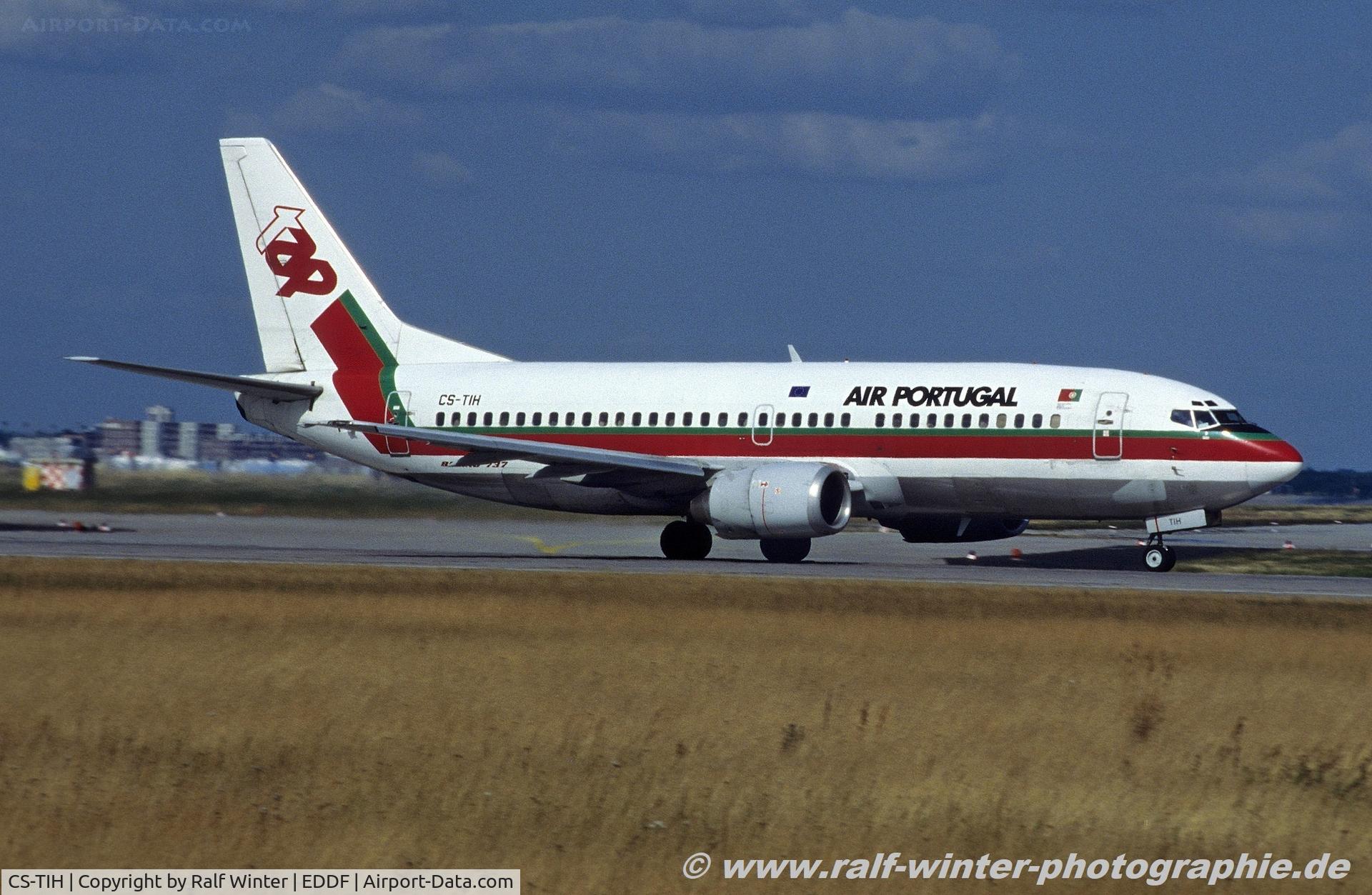 CS-TIH, 1989 Boeing 737-3K9 C/N 24214, Boeing 737-3K9 - TP TAP TAP Air Portugal - 24214 - CS-TIH - 23.07.1996 - FRA