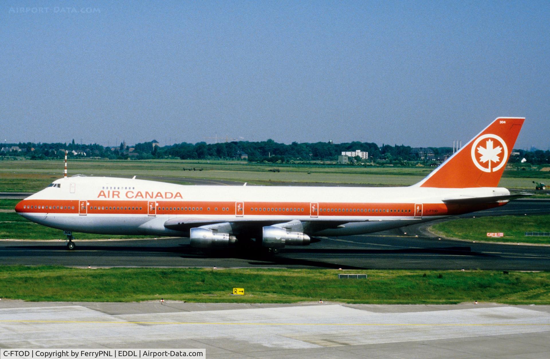 C-FTOD, 1973 Boeing 747-133 C/N 20767, Air Canada B741 taxying in after landing