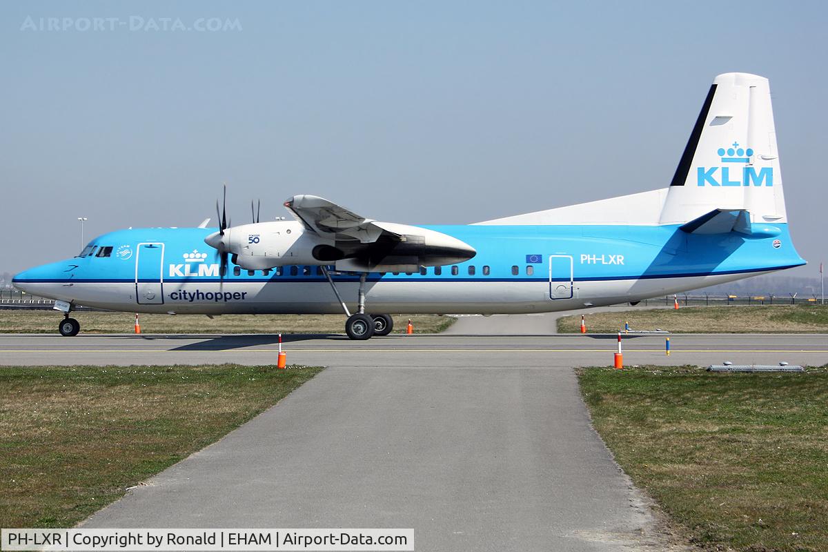 PH-LXR, 1993 Fokker 50 C/N 20277, at spl