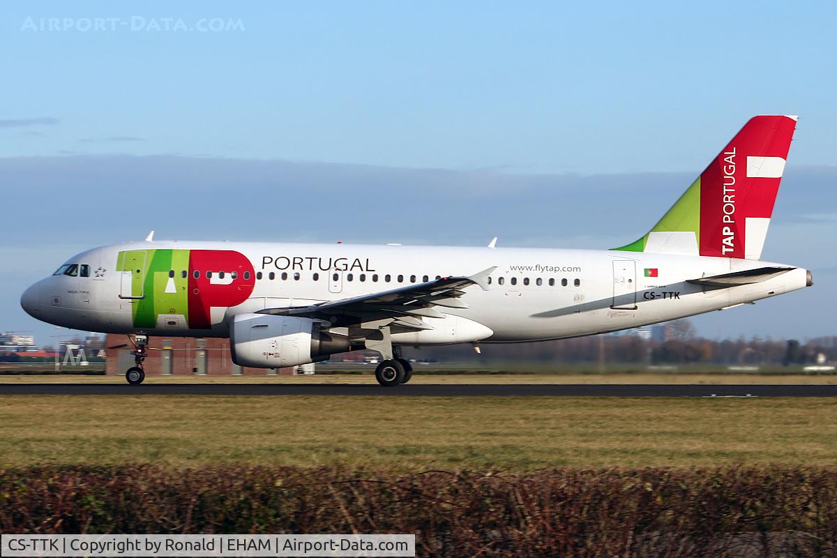 CS-TTK, 1999 Airbus A319-111 C/N 1034, at spl
