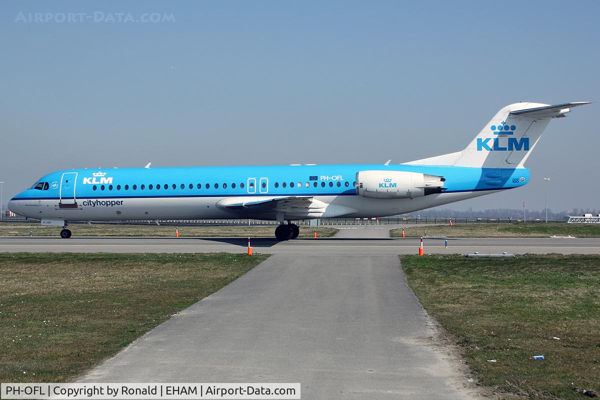 PH-OFL, 1993 Fokker 100 (F-28-0100) C/N 11444, at spl