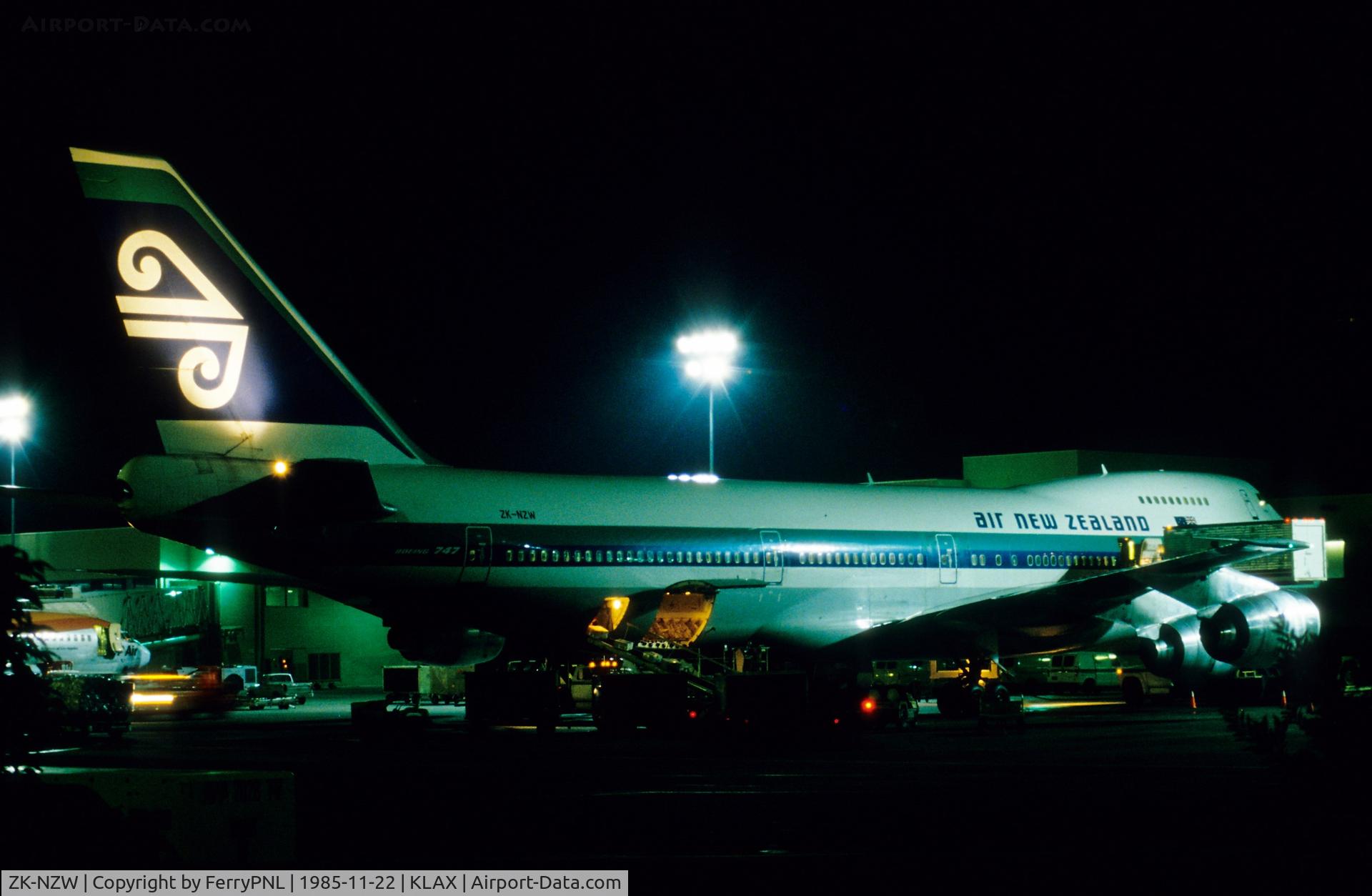 ZK-NZW, 1981 Boeing 747-219B C/N 22723, ANZ B742 in LAX