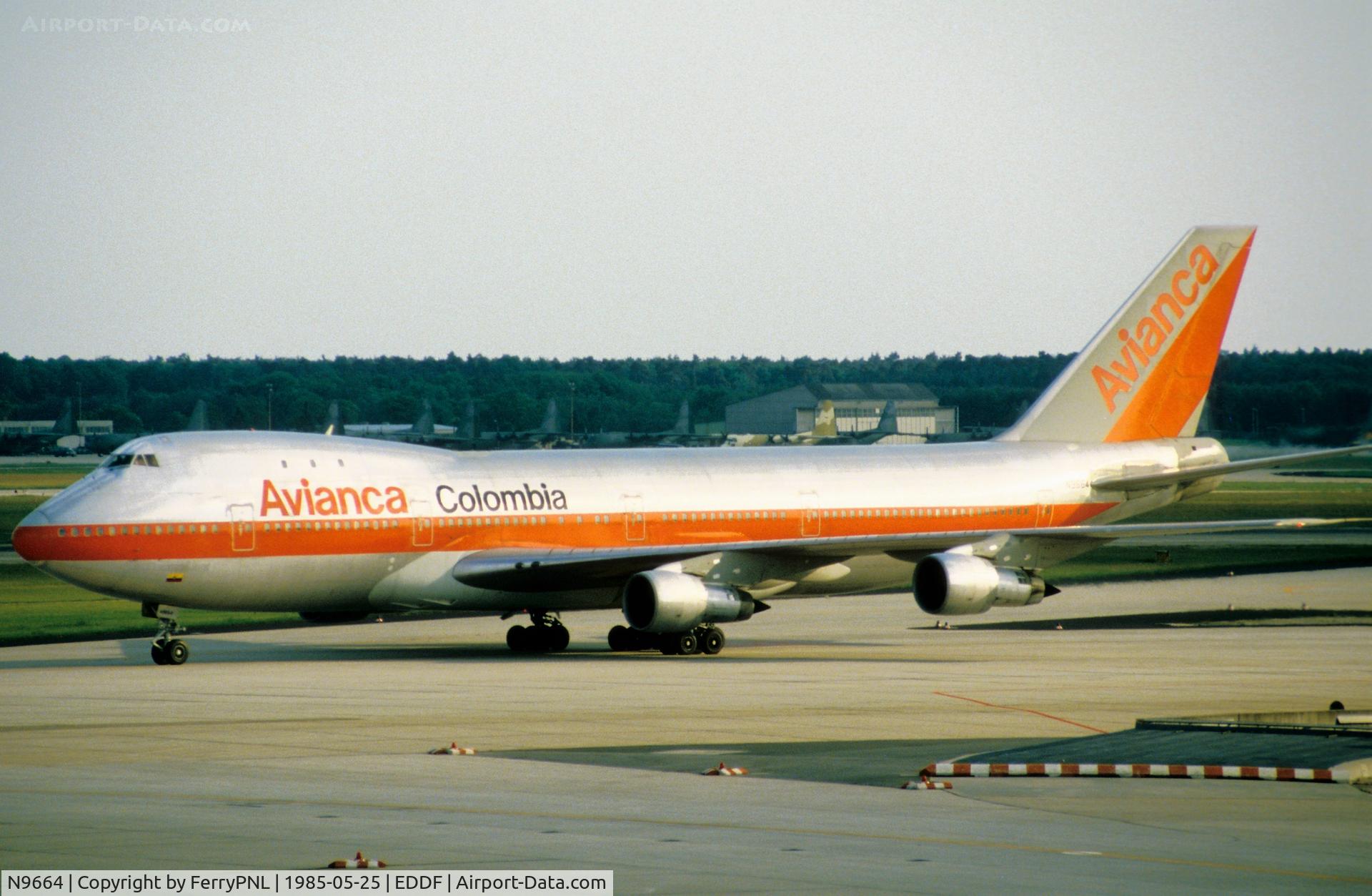 N9664, 1970 Boeing 747-123 C/N 20103, Avianca B741