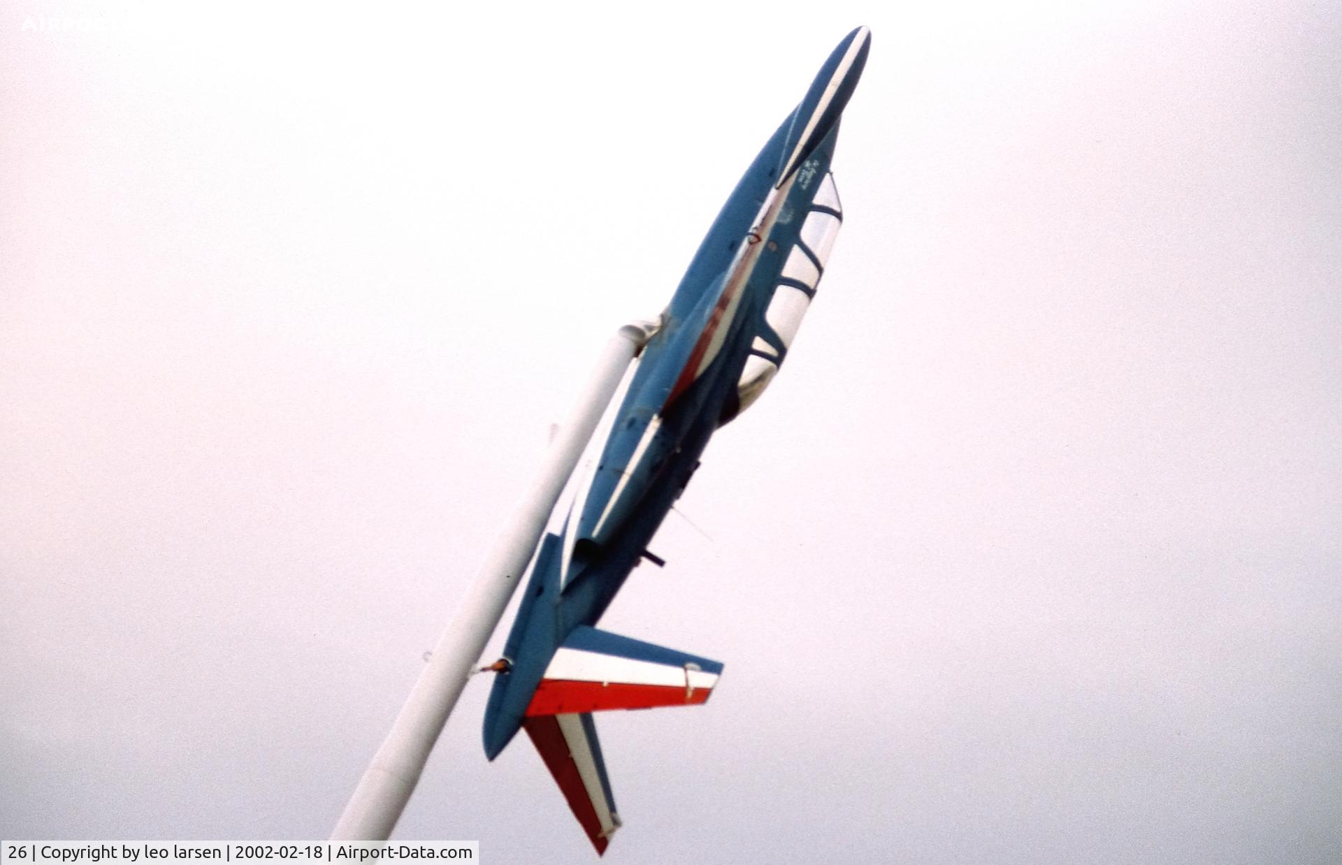 26, Fouga CM-170 Magister C/N 26, Musee de l air Paris 18.2.2002