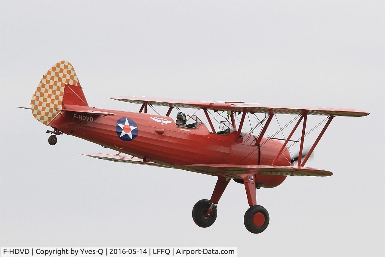 F-HDVD, 1940 Boeing A75N1 (PT-17) C/N 75-940, Boeing A75N1 (PT-17), On display, La Ferté-Alais (LFFQ) air show 2016