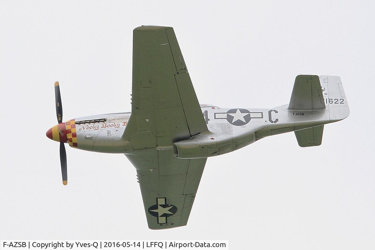 F-AZSB, 1944 North American P-51D Mustang C/N 122-40967, North American P-51D Mustang, On display, La Ferté-Alais (LFFQ) Air show 2016