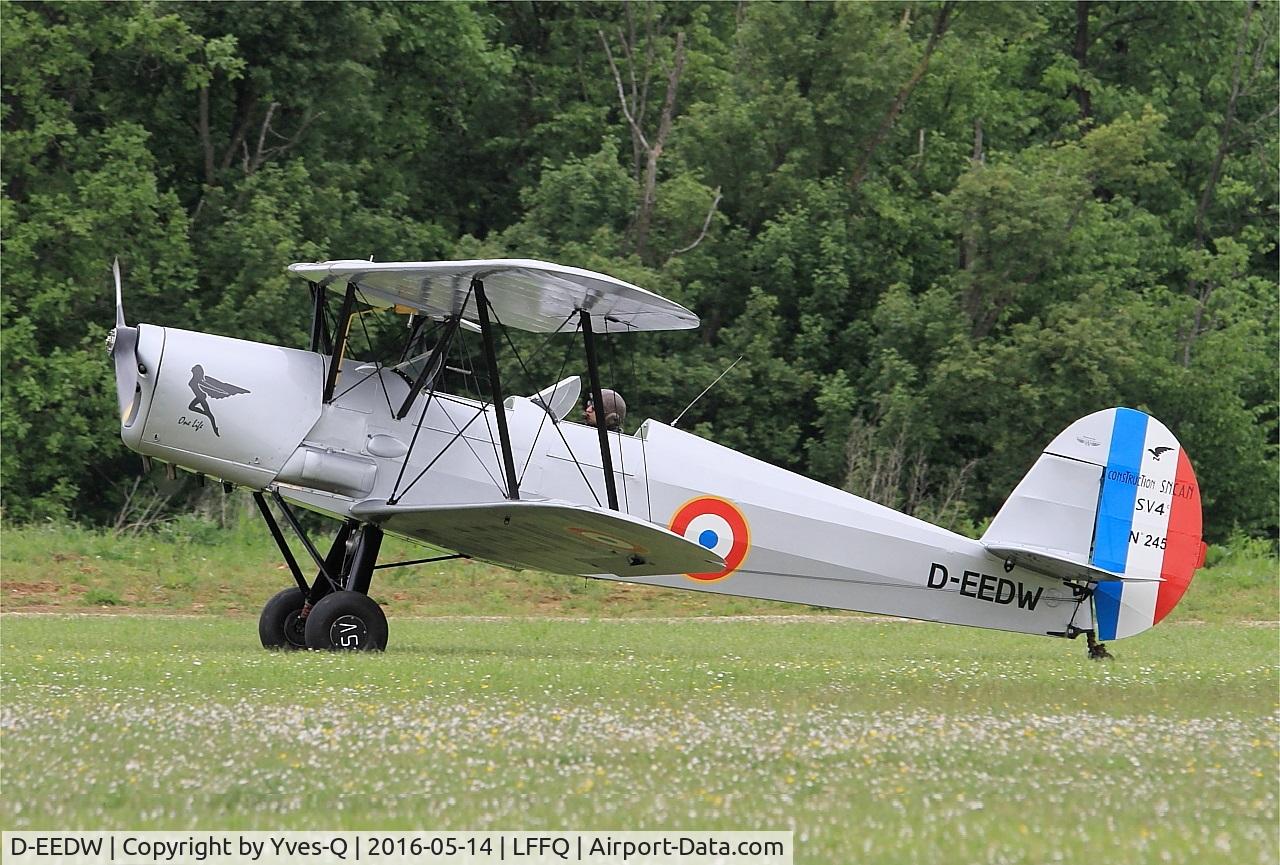 D-EEDW, Stampe-Vertongen SV-4C C/N 245, Stampe-Vertongen SV-4C, Taxiing, La Ferté-Alais airfield (LFFQ) Air show 2016