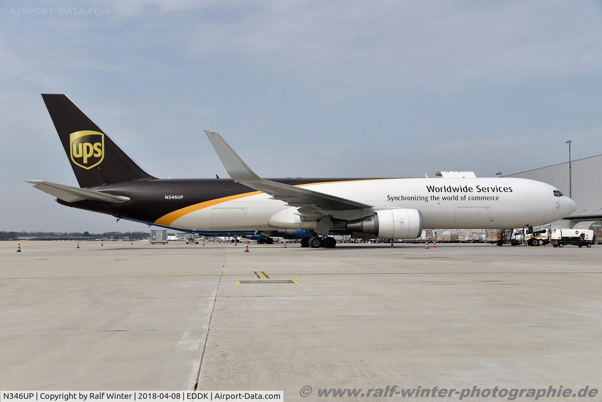 N346UP, 2011 Boeing 767-34AF C/N 37868, Boeing 767-34AFER - 5X UPS United Parcel Service - 37868 - N346UP - 08.04.2018 - CGN