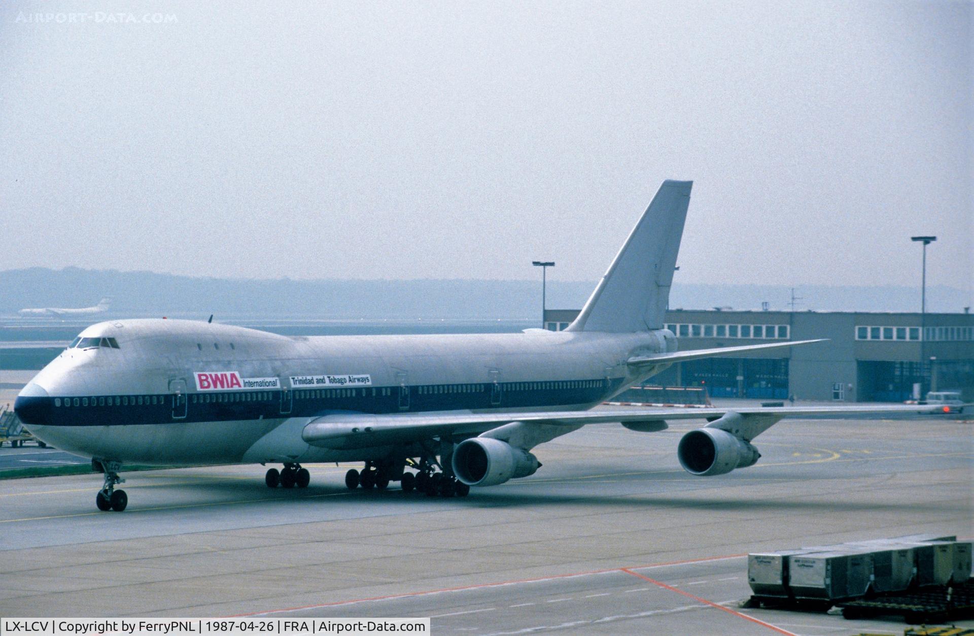 LX-LCV, 1997 Boeing 747-4R7F/SCD C/N 29053, BWIA used this Cargolux B741 for 6 month in 1987. Airframe broken-up in 2002