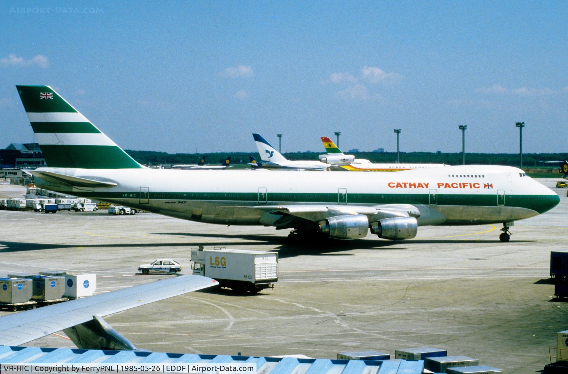 VR-HIC, 1980 Boeing 747-267B C/N 22429, Cathay Pacific B742