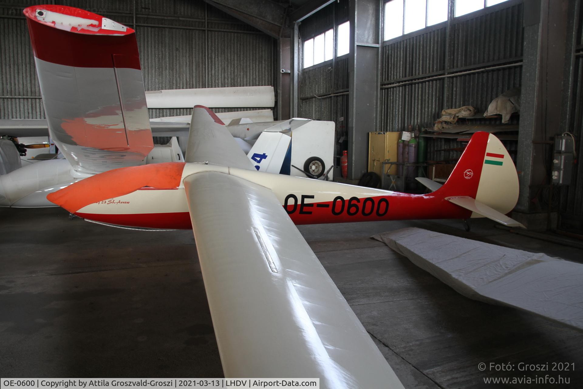 OE-0600, 1962 Oberlerchner Mg 23 SL C/N 13, LHDV - Dunaújváros-Kisapostag Airport, Hungary