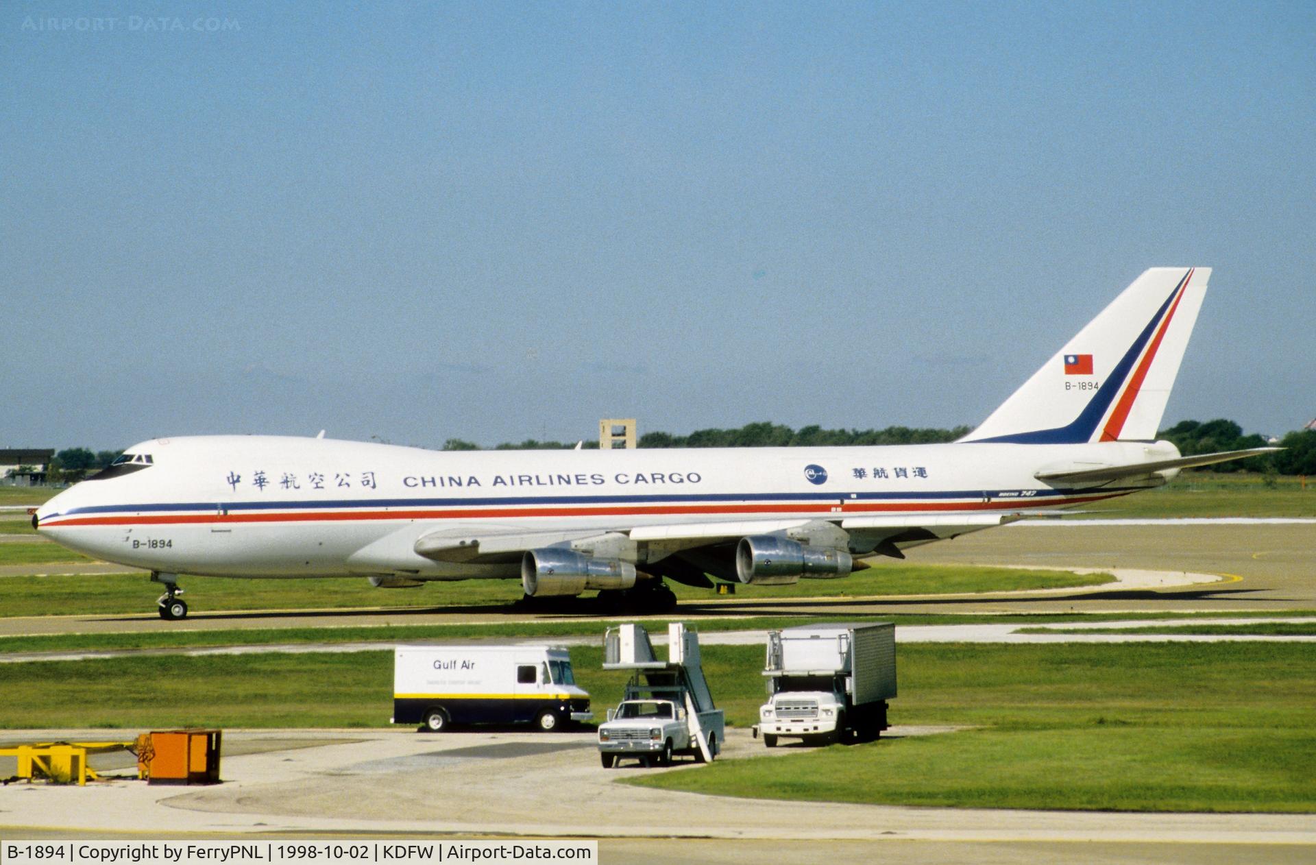 B-1894, 1980 Boeing 747-209F C/N 22299, China Airlines Cargo B742