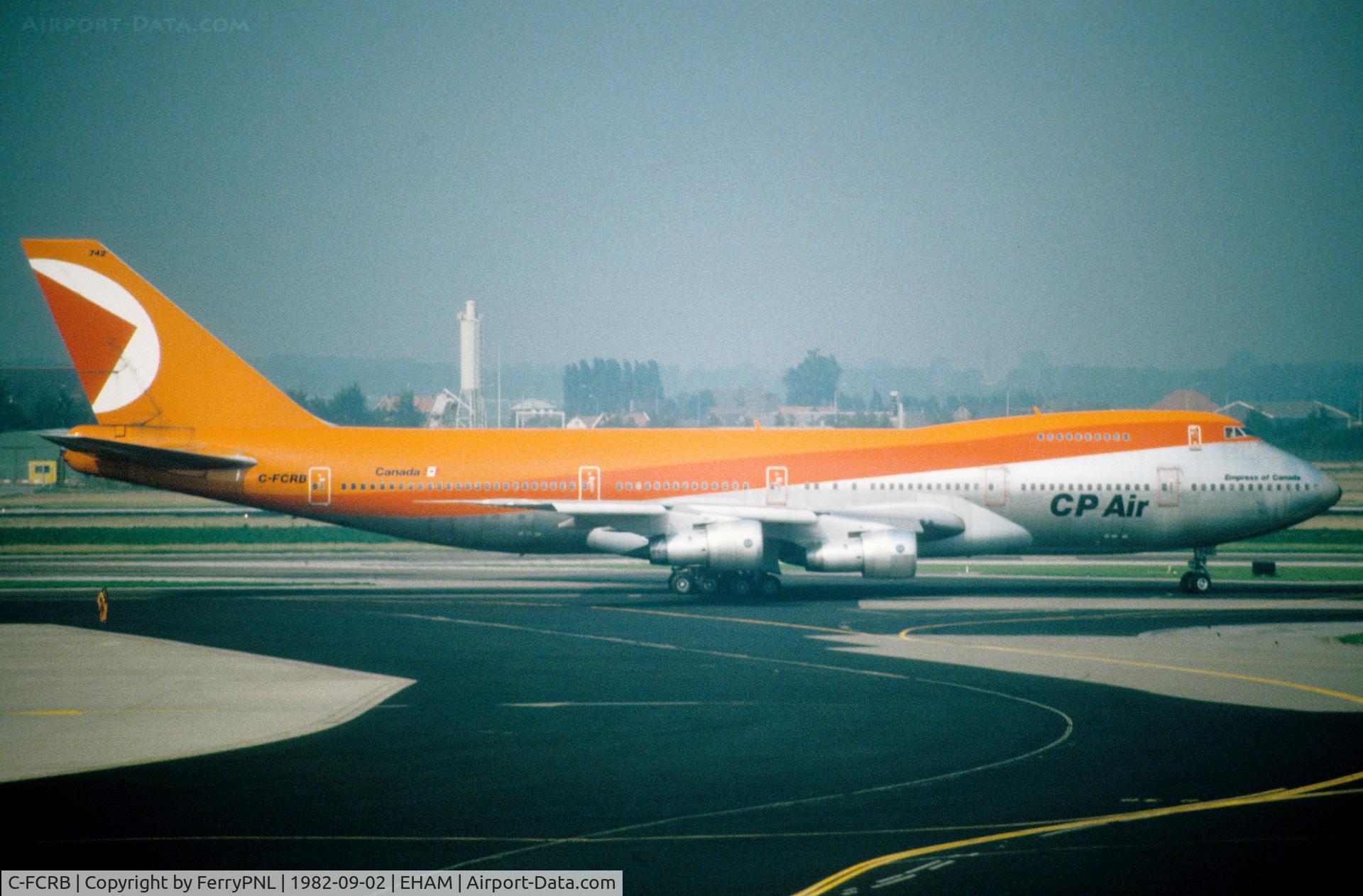 C-FCRB, 1973 Boeing 747-217B C/N 20802, CP Air B742 in AMS