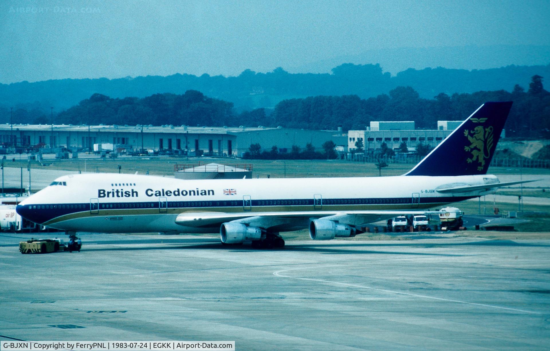 G-BJXN, 1972 Boeing 747-230B C/N 20527, British Caledonian B742 pushed-back