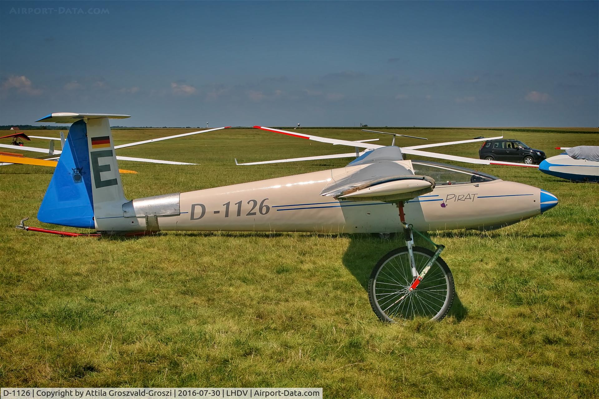 D-1126, 1974 PZL-Bielsko SZD-30 Pirat C/N B-503, LHDV - Dunaújváros-Kisapostag Airport, Hungary