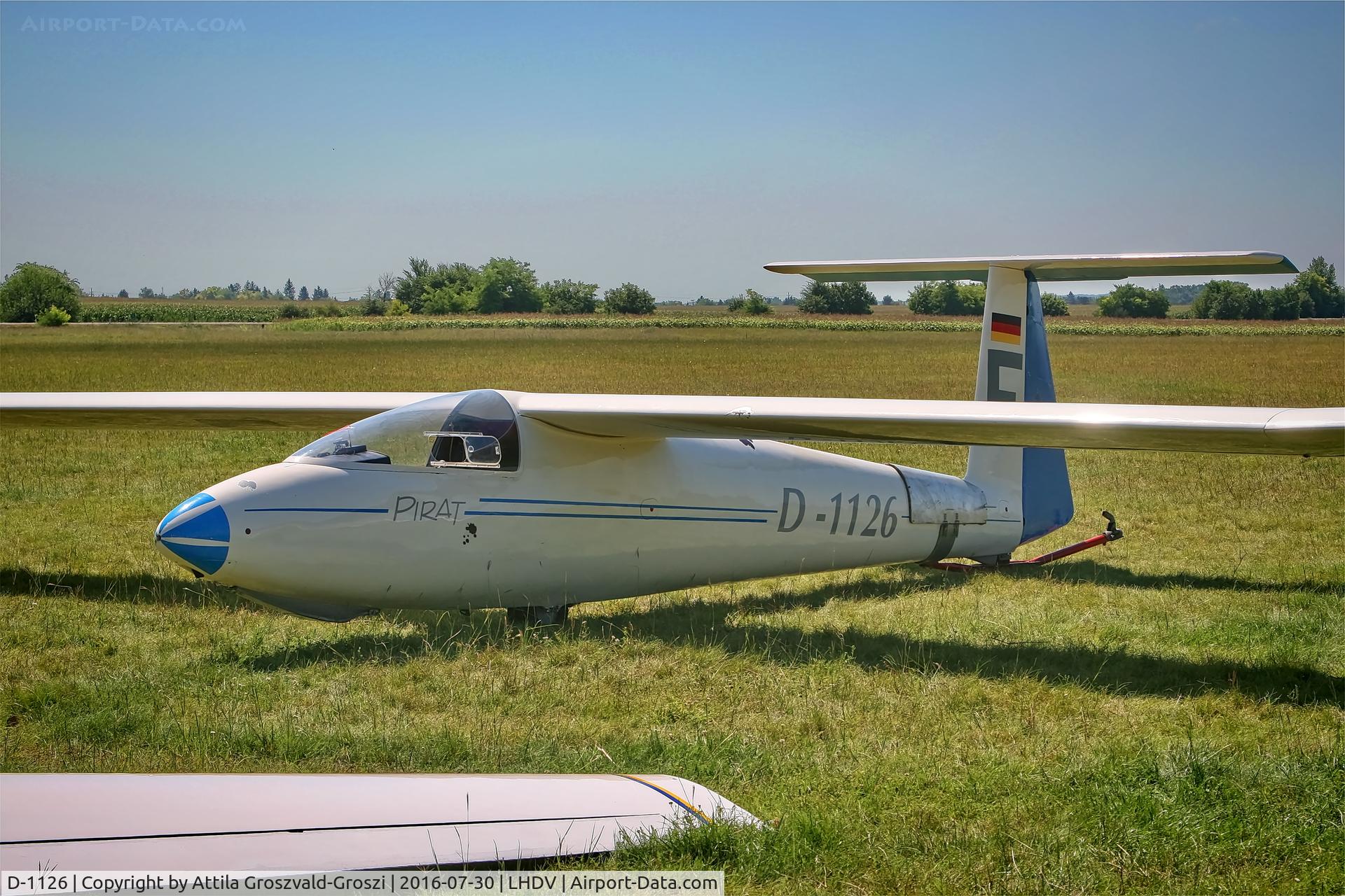 D-1126, 1974 PZL-Bielsko SZD-30 Pirat C/N B-503, LHDV - Dunaújváros-Kisapostag Airport, Hungary