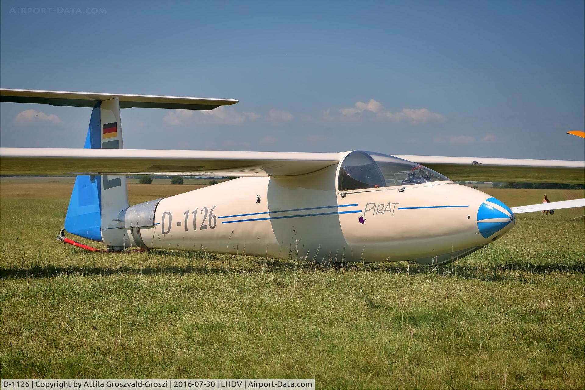 D-1126, 1974 PZL-Bielsko SZD-30 Pirat C/N B-503, LHDV - Dunaújváros-Kisapostag Airport, Hungary