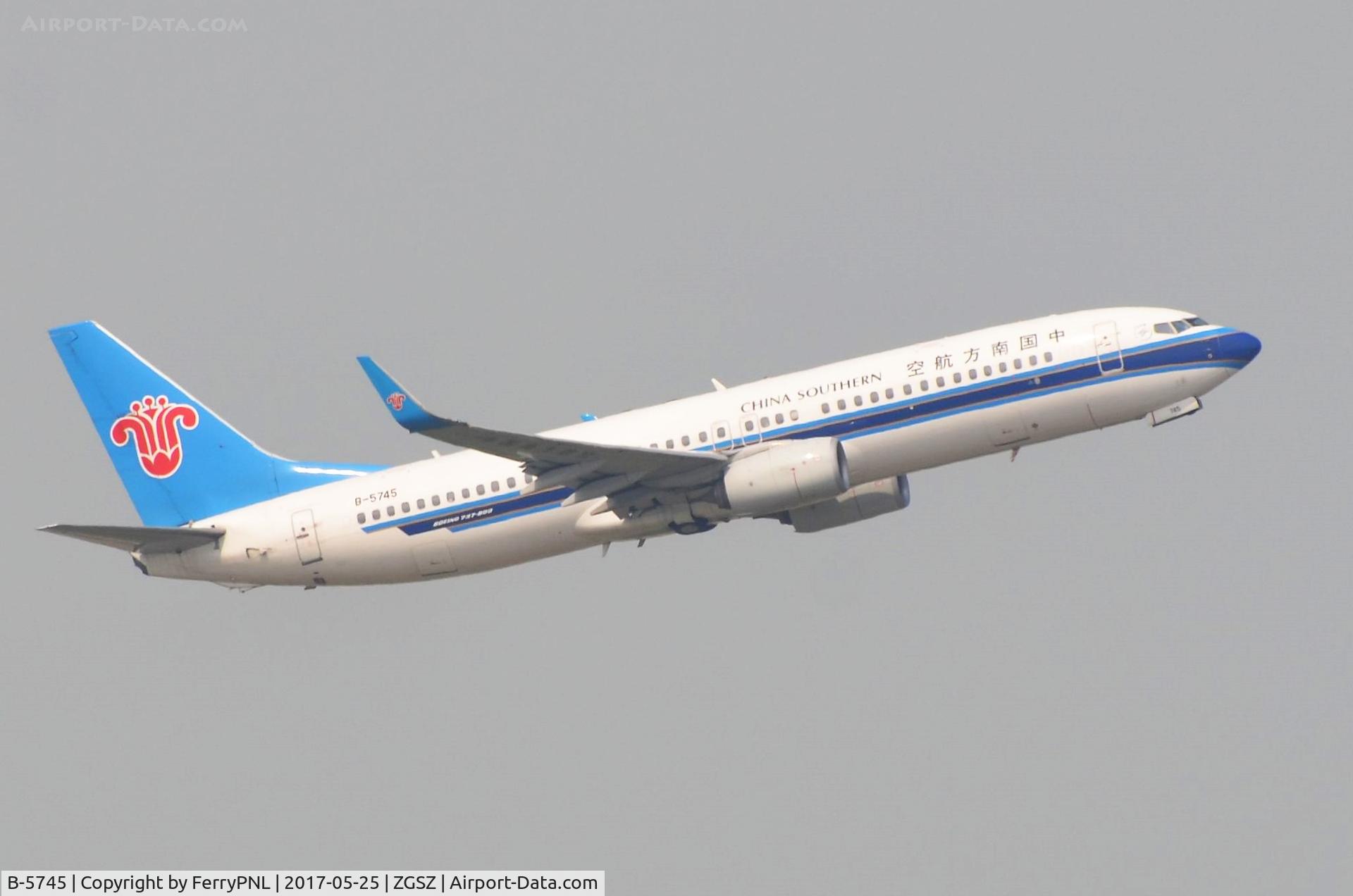 B-5745, 2013 Boeing 737-81B C/N 38948, China Southern B738