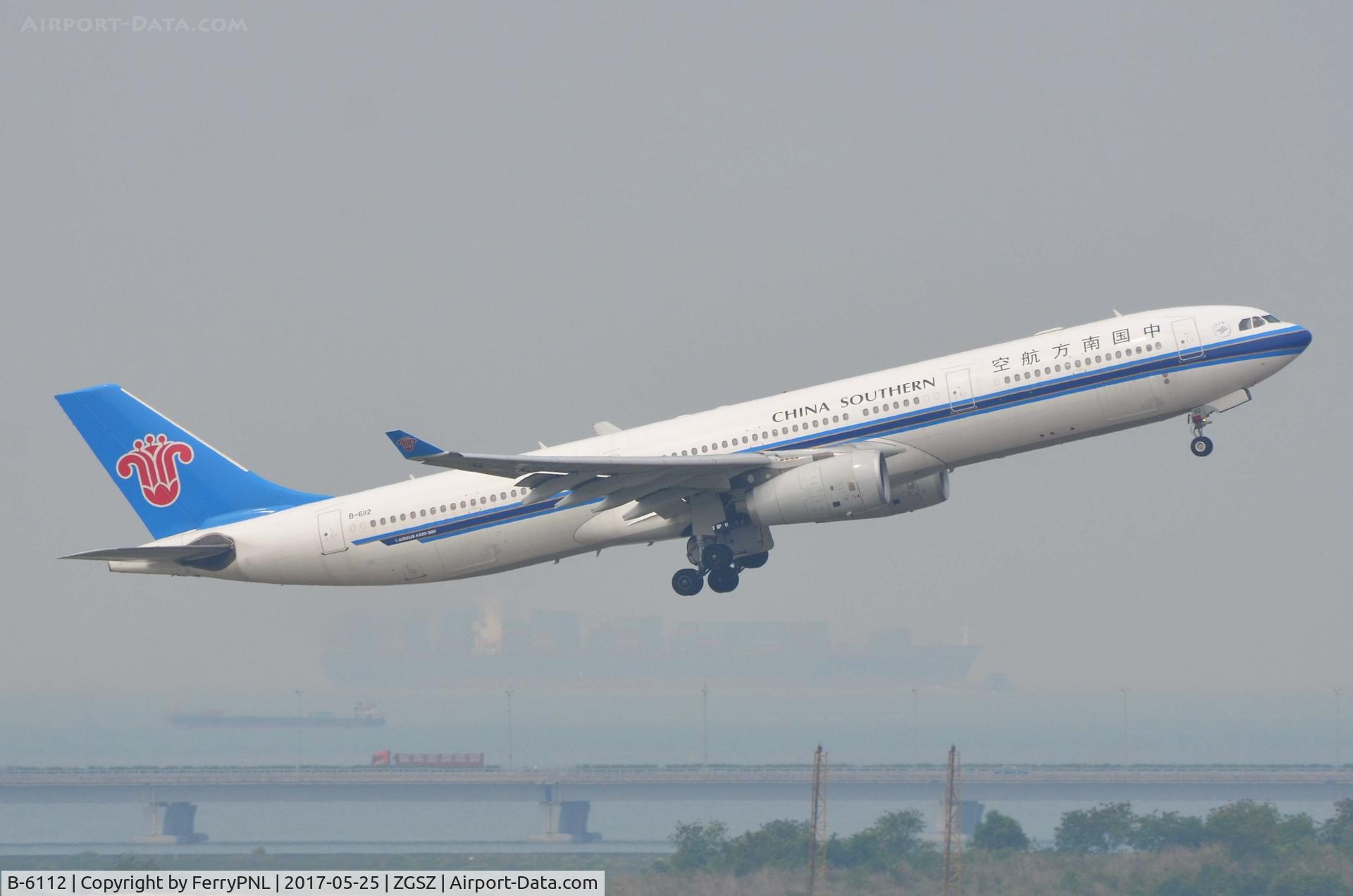 B-6112, 2008 Airbus A330-343E C/N 937, China Southern A333 departing