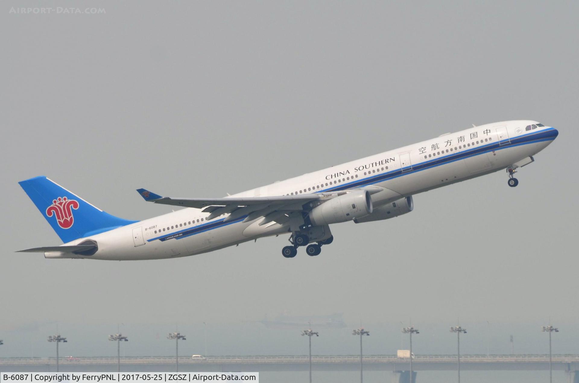 B-6087, 2007 Airbus A330-343E C/N 889, A333 taking-off