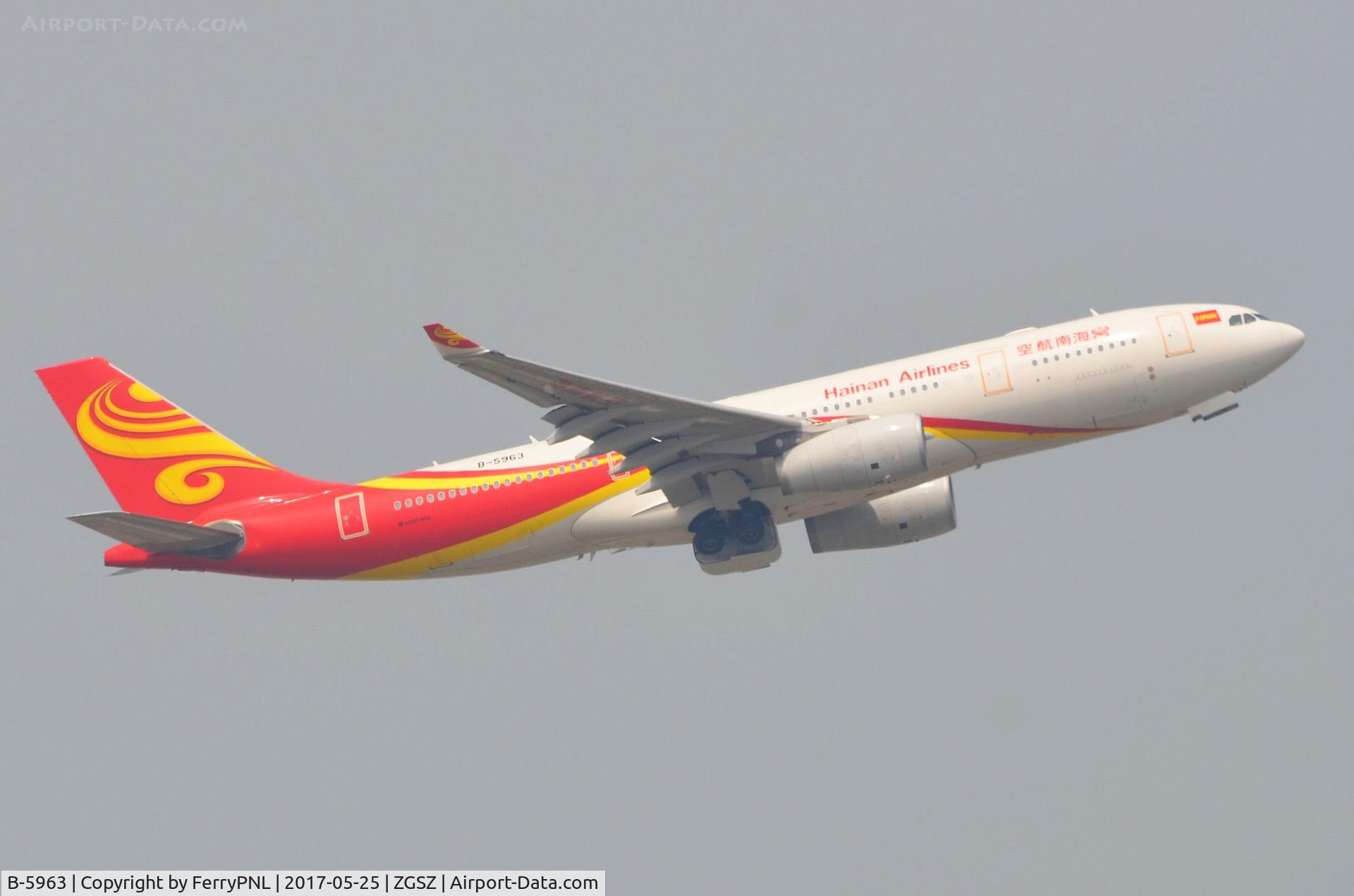 B-5963, 2014 Airbus A330-243 C/N 1573, Hainan A332