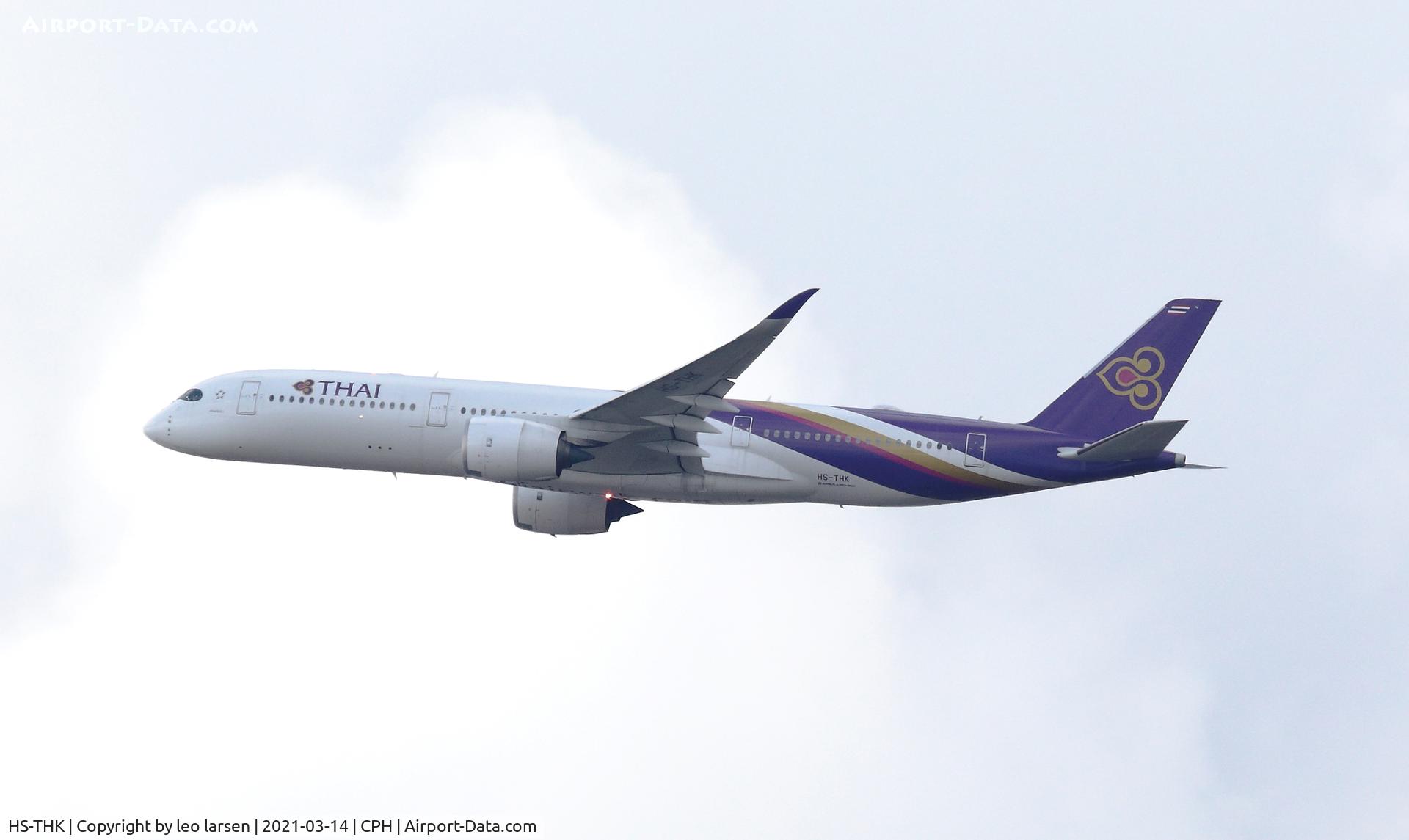 HS-THK, 2018 Airbus A350-941 C/N 0181, Copenhagen 13.3.2021