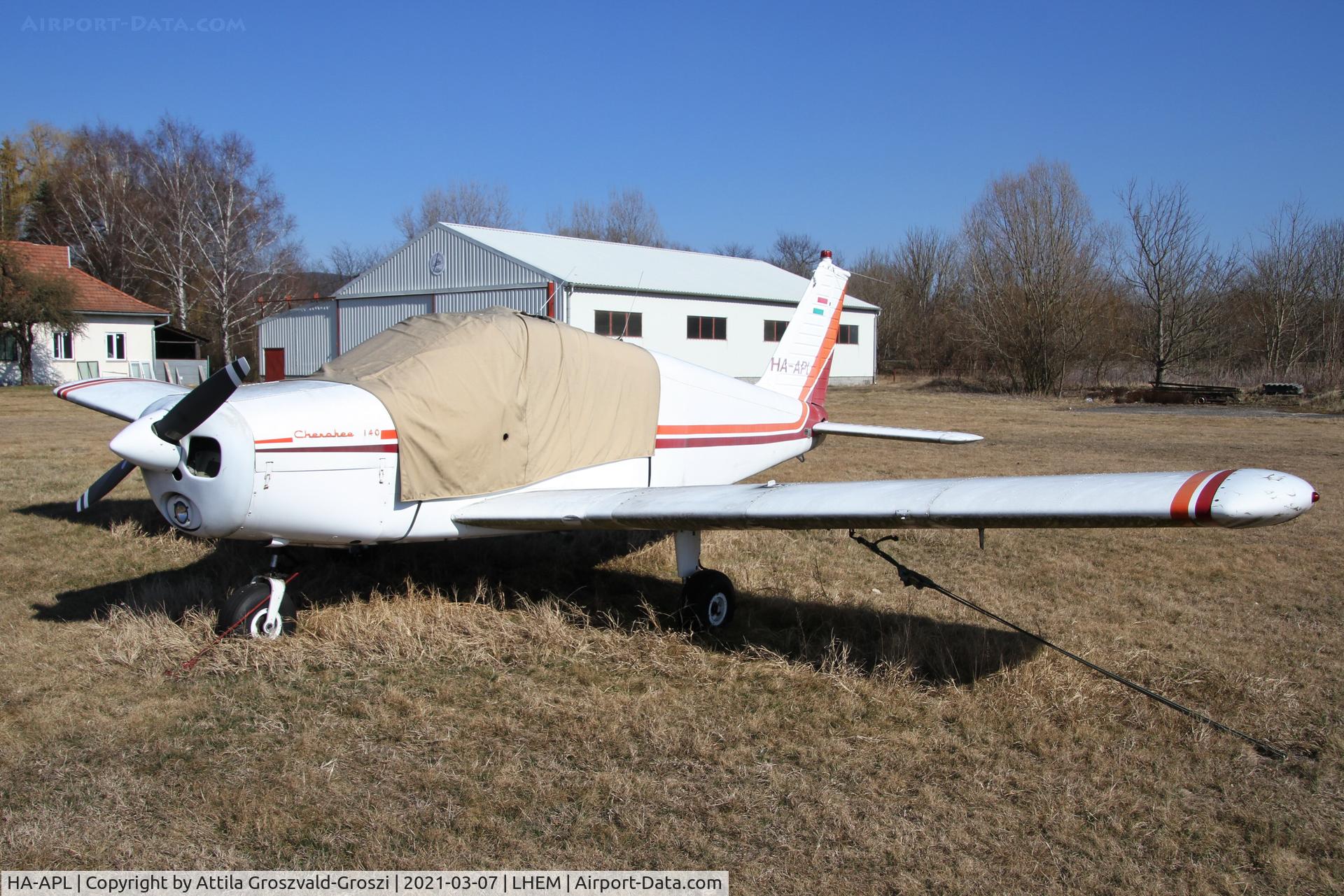 HA-APL, 1969 Piper PA-28-140 Cherokee Cruiser C/N 28-25362, LHEM - Esztergom Airport, Hungary