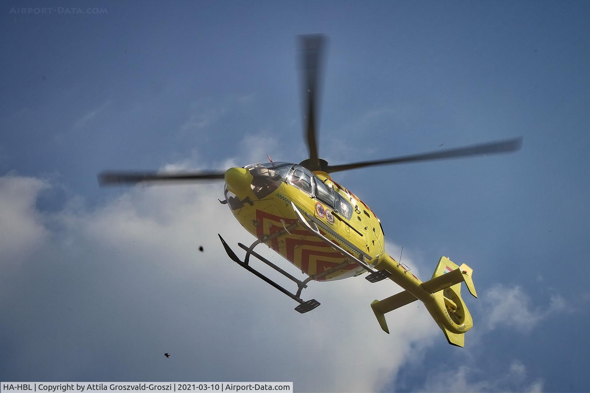HA-HBL, Eurocopter EC-135P-2+ C/N 0399, Szentkirályszabadja arrived in the village with a patient, but only found a suitable landing place in the cemetery