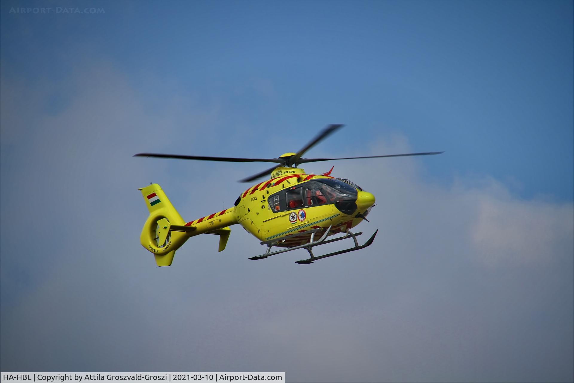 HA-HBL, Eurocopter EC-135P-2+ C/N 0399, Szentkirályszabadja arrived in the village with a patient, but only found a suitable landing place in the cemetery